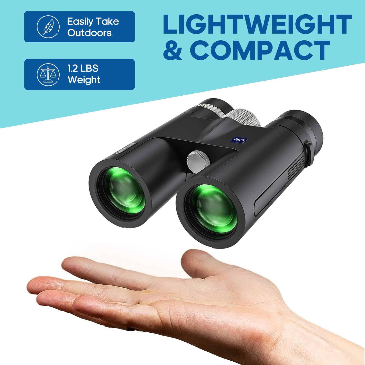 Ayraviio 12×42 Binoculars For Adults With Smartphone Holder & Tripod, Birthday  For Men Dad Him Husband Teen, High Power Lightweight Binoculars, Fmc & Bak4 Prism, Survival Hiking Gear