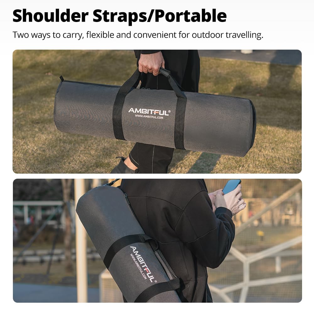 Ambitful Widened Version Tripod Carrying Case Bag 21/25/31/39/43/47/51/55/ For Light Stands,Boom Stand,Umbrella And Tripod Photography Accessories (55.11In(140Cm)Φ8.66In(22Cm))