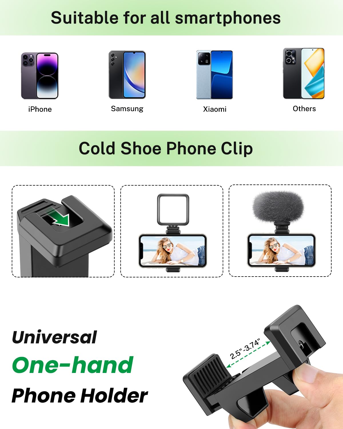 Victiv Camera Tripod And Gooseneck Phone Tripod With Remote