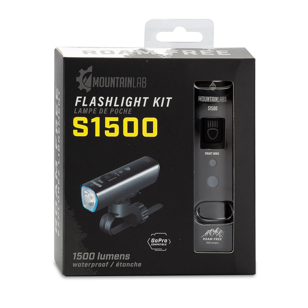 Mountain Lab S1500 Flashlight Kit, Small, Black