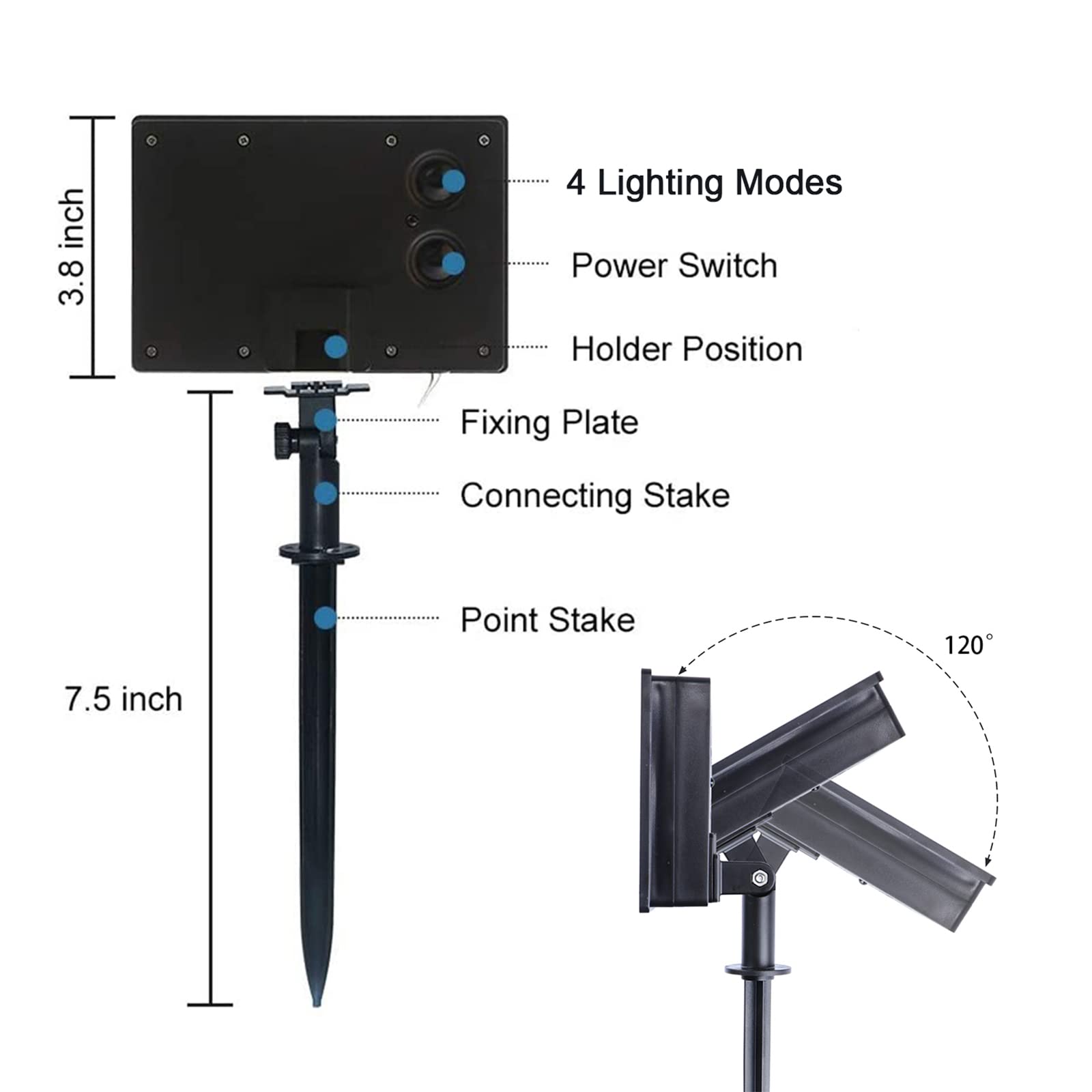 Afirst Solar Outdoor String Lights 24Ft With 15 Led Bulbs 2700K Weatherproof Satterproof Patio Lights For Garden Backyard Umbrella Lighting