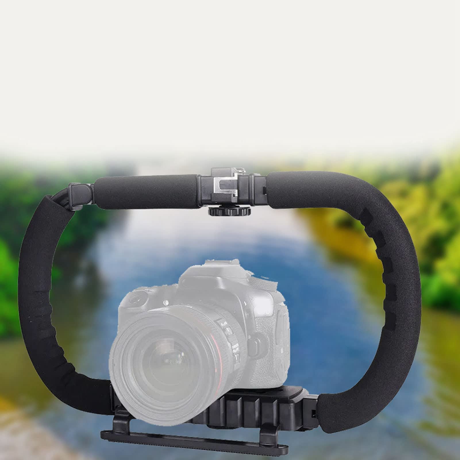 Anggrek Auto Parts,Video Action Stabilizing Handle Grip C Shaped Handheld Sponge Camera Stabilization Frame