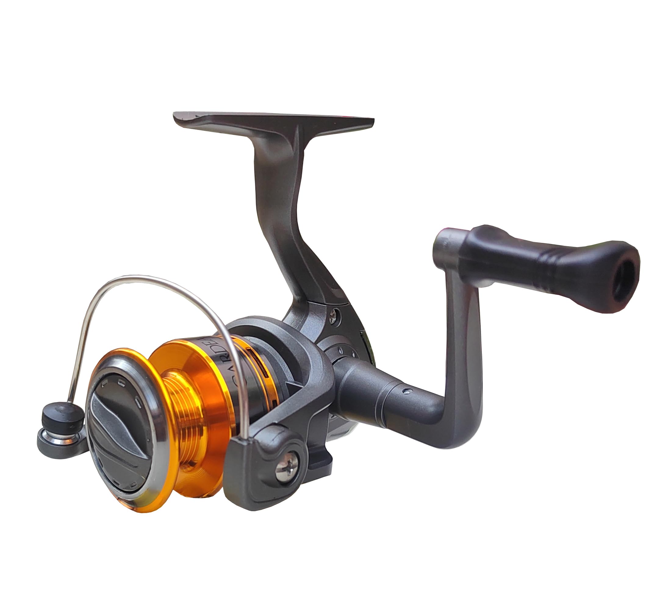 Azevqos Cardeal Fishing Reel Graphite Frame With Left/Right Interchangeable Collapsible Handle,Cnc Aluminum Spool Spinning Reels 12Lbs Max Drag 5.2:1 Gear Ratio For Saltwahter Freshwater