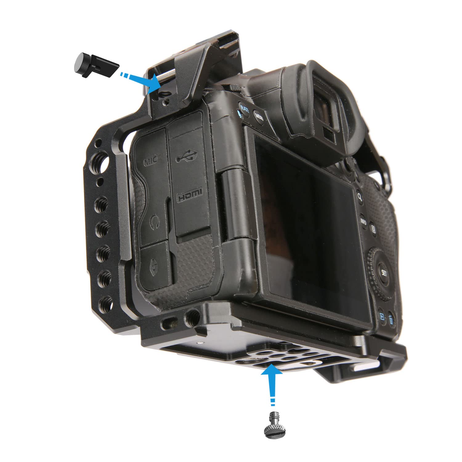 Niceyrig Cage For Canon Eos R5 Ii / R5 / R6 / R6 Ii And R5 C Mirrorless Cinema Camera, With Double Locking Points - 537