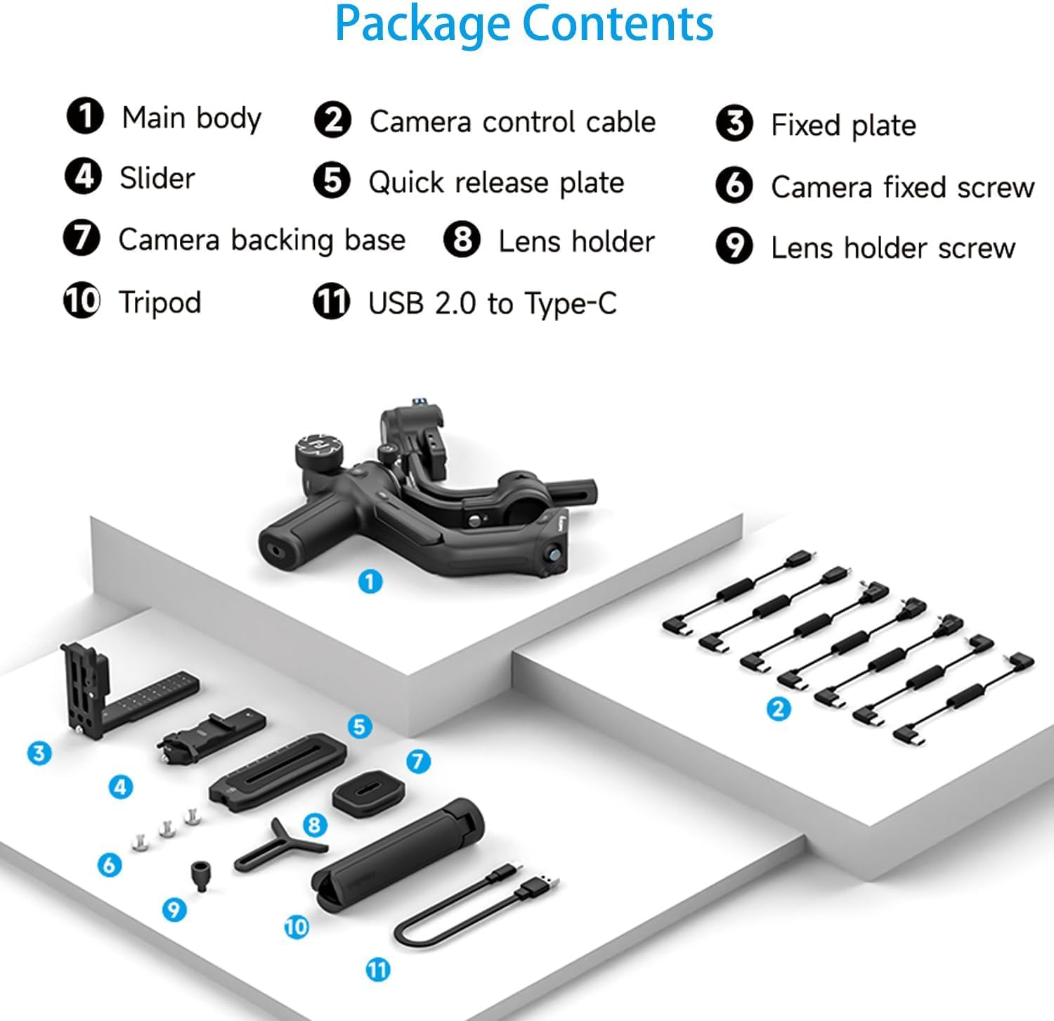 Feiyutech Scorp 2, 3-Axis Gimbal Stabilizer For Dslr & Mirrorless Cameras, Ai Tracking, 5.5Lbs Paylaod, 13 Hours Battery Life, Quick Usb-C Charge