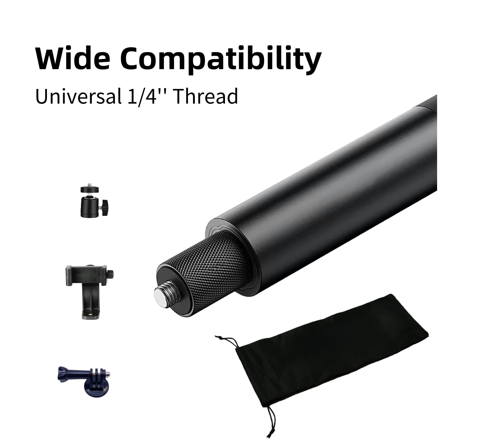 Yki Golf Tripod And Monopod Selfie Stick With Ground Spike Stake, Golf Swing Analyzer Phone Holder For Training Aid, Golf Selfie Stick Tripod For Recording Swings