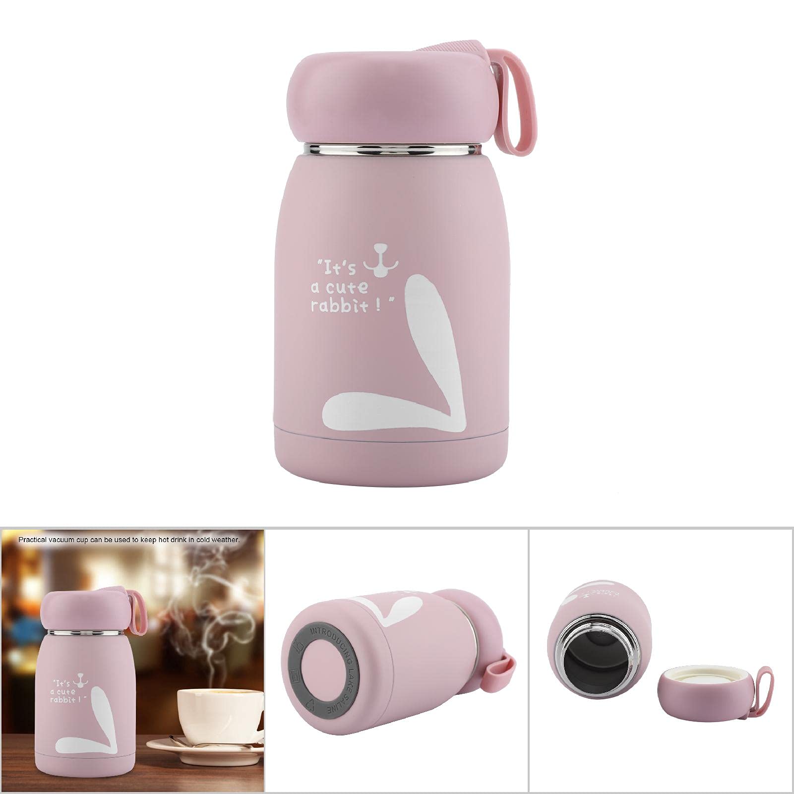 Vacuum Cup Insulated Coffee Bottle, 320Ml Mini Vacuum Mug Cute Thermos, Stainless Steel