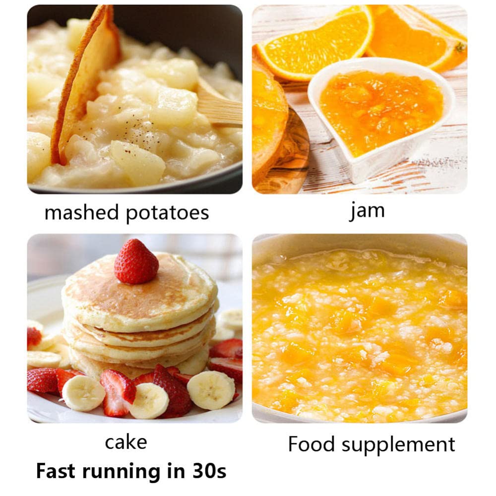 Yunlili Hand Mixer, Large Capacity Meat Grinder Juicer, 304 Mixing, 450W Strong Power Whisk, Automatic Mixer Baking Set, White