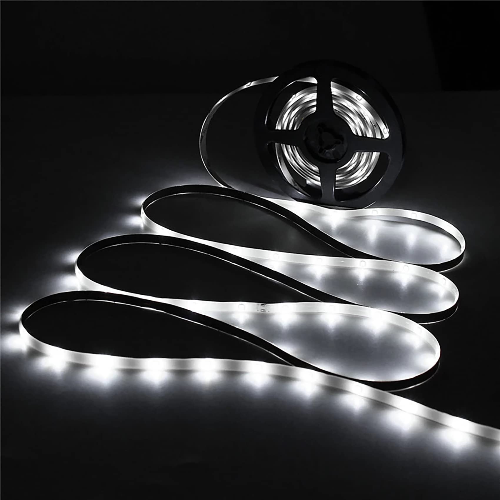 Keeda Solar Led Strip Lights 240Led 32.8Ft Waterproof Led Light Strips With Remote, 8 Modes Cuttable Self-Adhesive Flexible Tape Lights For Steps Terrace Balcony Stairs (White)