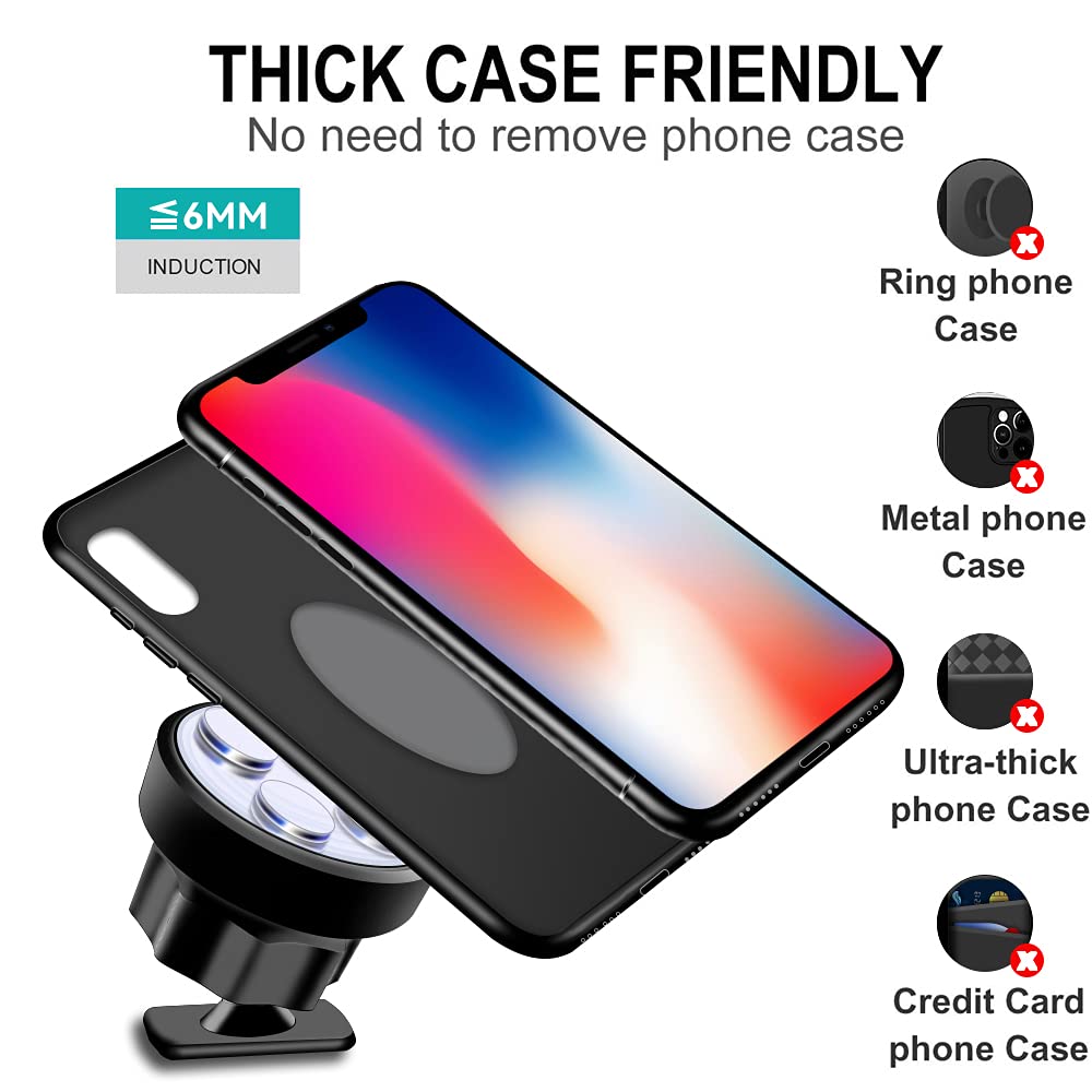 Zchan Car Phone Holder Fit For Bm-W X5,X6,Air Vent Phone Mount Fit For X5 2014-2018,X6 2015-2019,Custom Fit Magnetic Phone Holder Compatible For All Phones