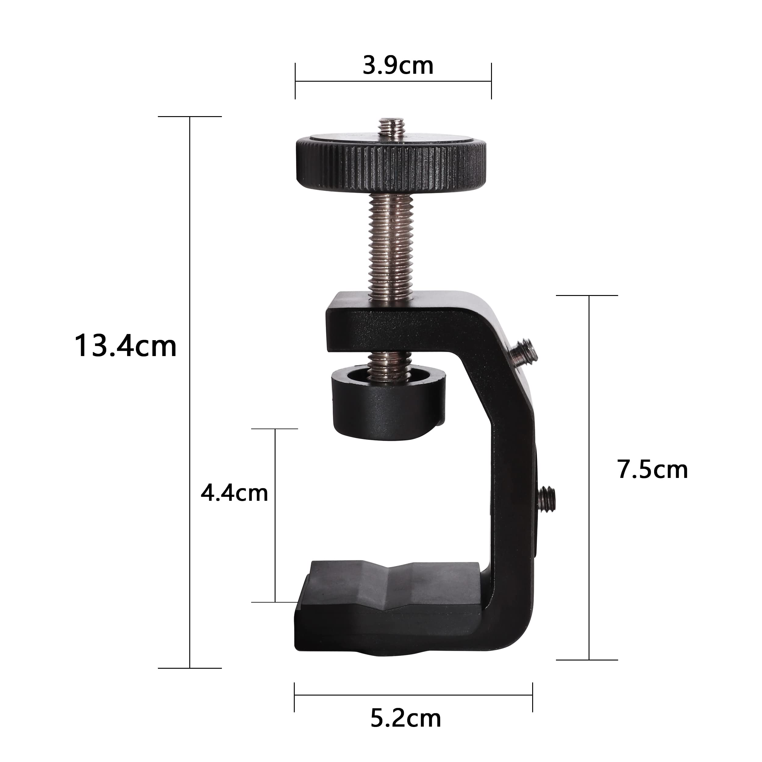 Qyxinc C Clamp Camera Clamp Mount With 1/4" Screw For Photo Studio Video Dslr,Cameras, Light Stand, Desk, Rods, Hooks, Shelves, Cross Bars