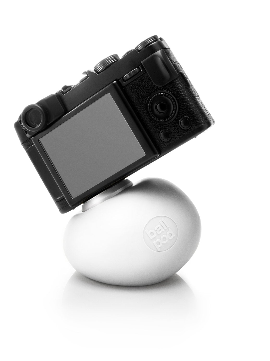 Ballpod 8Cm Flexible Stand With Tripod Mount For Cameras And Smartphones - White