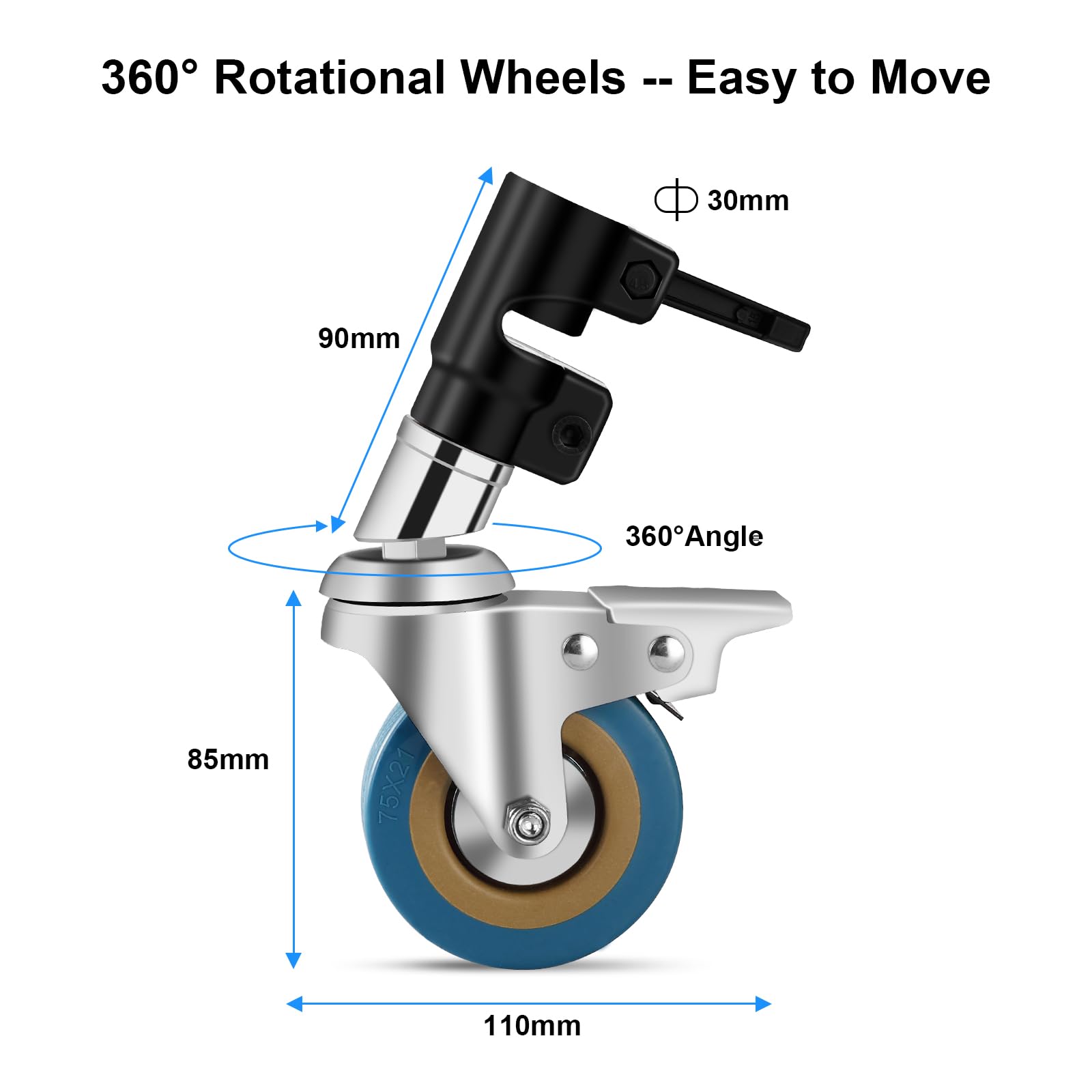 Soonpho Heavy Duty C Stand 11.3Ft/345Cm Light Stand With 4.2Ft/128Cm Boom Arm Wheels Sturdy Stainless Steel Century Stand For Photography Studio Video Reflector, Umbrella, Softbox And Monolight