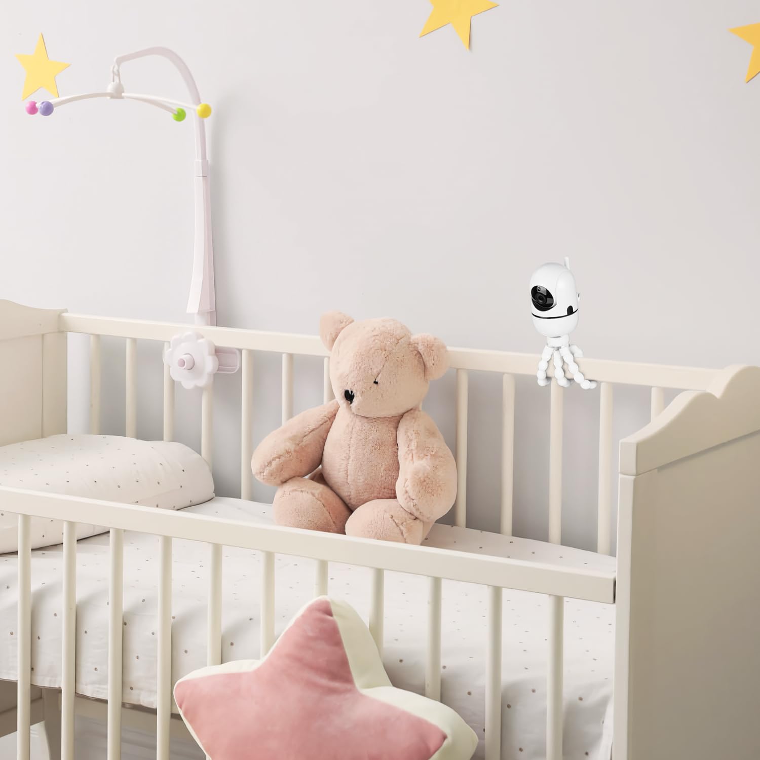 Wochel Tripod Baby Monitor Mount For Hellobaby Hb65/Hb40/Hb6550/Hb66/Hb6339/Hb6550 Pro, Anmeate Sm935E, Flexible Baby Camera Mount Attach Your Camera Wherever You Want
