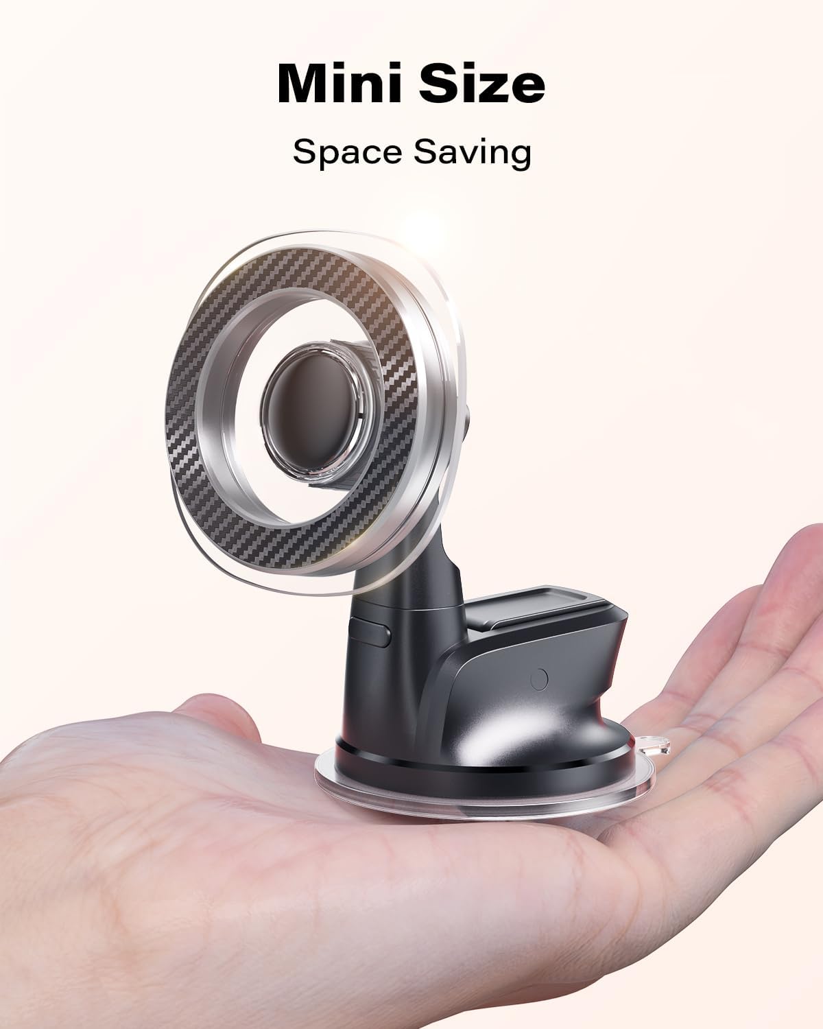 Oqtiq Magsafe Suction Cup Phone Holder, Dashboard/Windshield Car Phone Mount With 360 Degree Rotation And Strong Magnetic Hold, Compatible With Iphone 16/15/14/13/12 Series