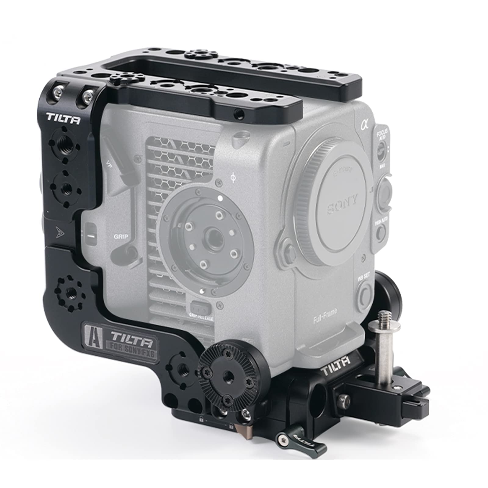 Tilta Camera Cage Compatible With Sony Fx6 Includes: Quick Release Baseplate Side Arm Multi-Functional Top Plate