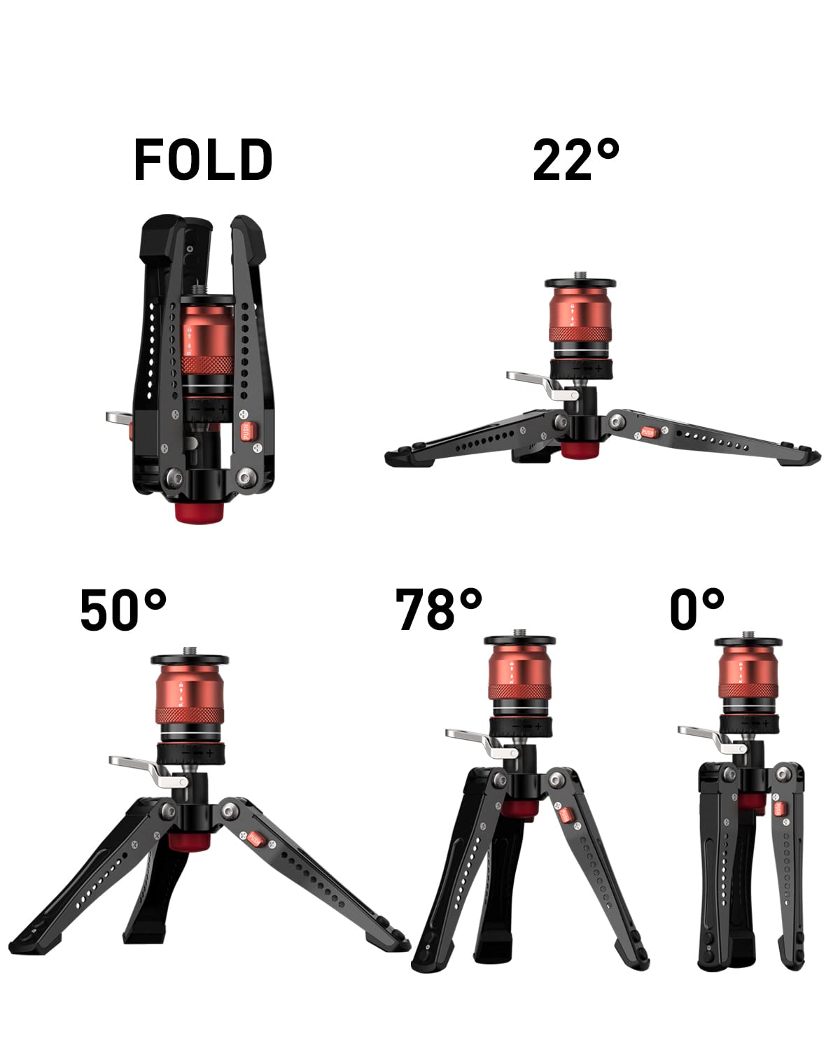 Ifootage Mini Tripod For Camera Shooting,Pedal Version And Standard Version,Patented Quick Release Top Plate