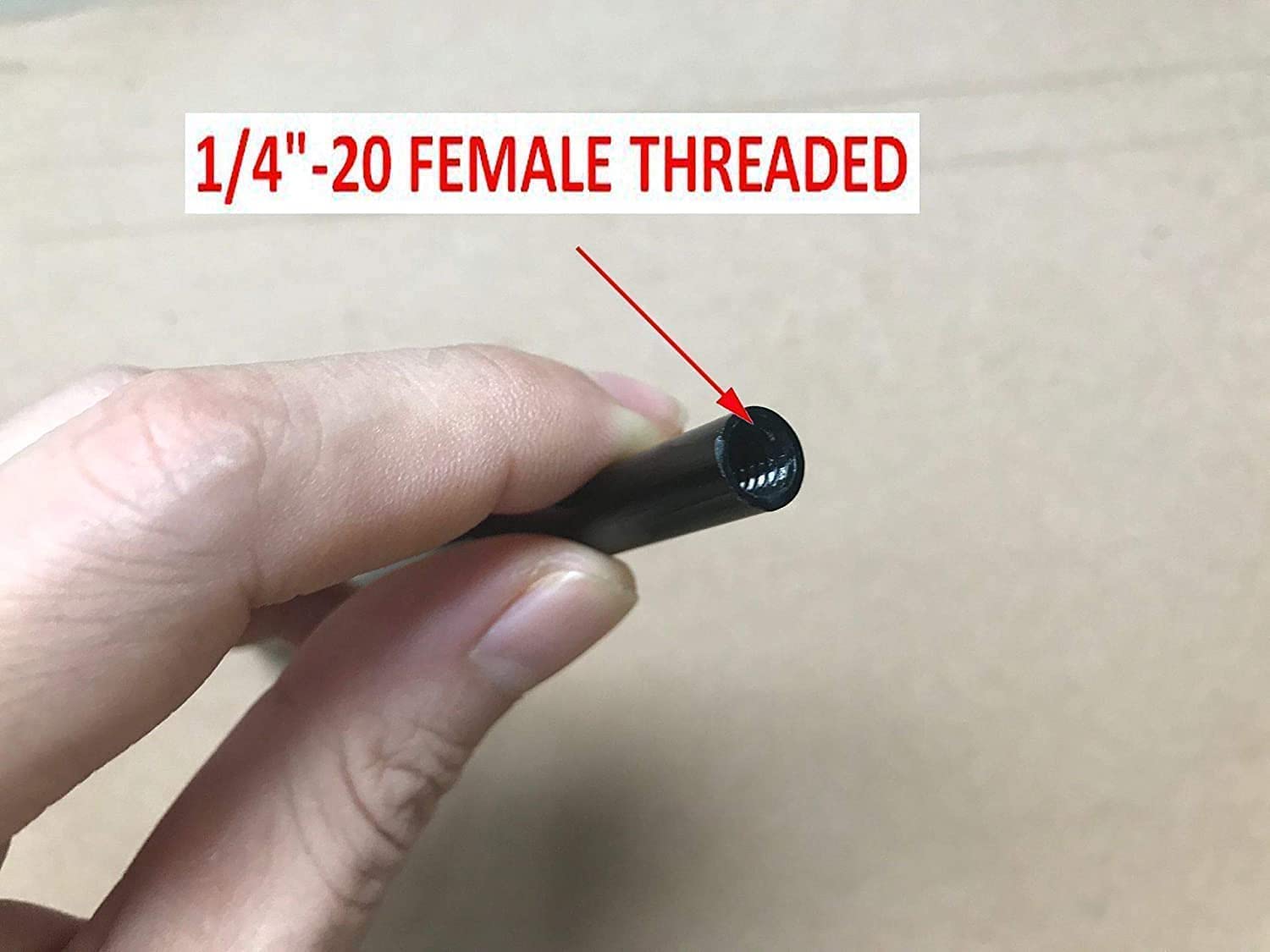 Auxphome Metal Tripod Extender Tube Extension Rod/Tripod Pole - With 1/4"-20 Female Threaded And 1/4"-20 Male Threaded For Tripod Stabilizer For Dslr & Slr Cameras/Action Camera Adapter