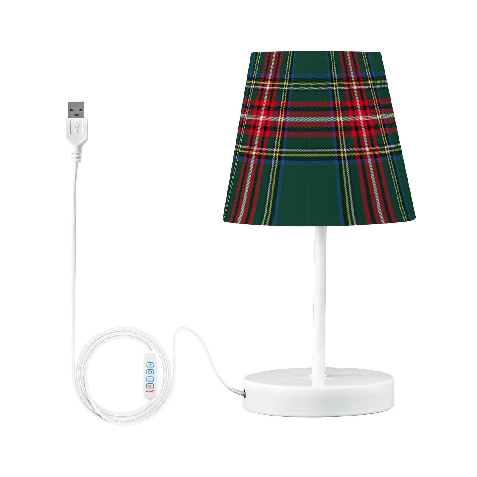 Kcldeci Plaid Tartan Check Lamps For Bedrooms Bedside Table Lamps Nightstand Lamps For Living Room Reading Bed Side End Table S