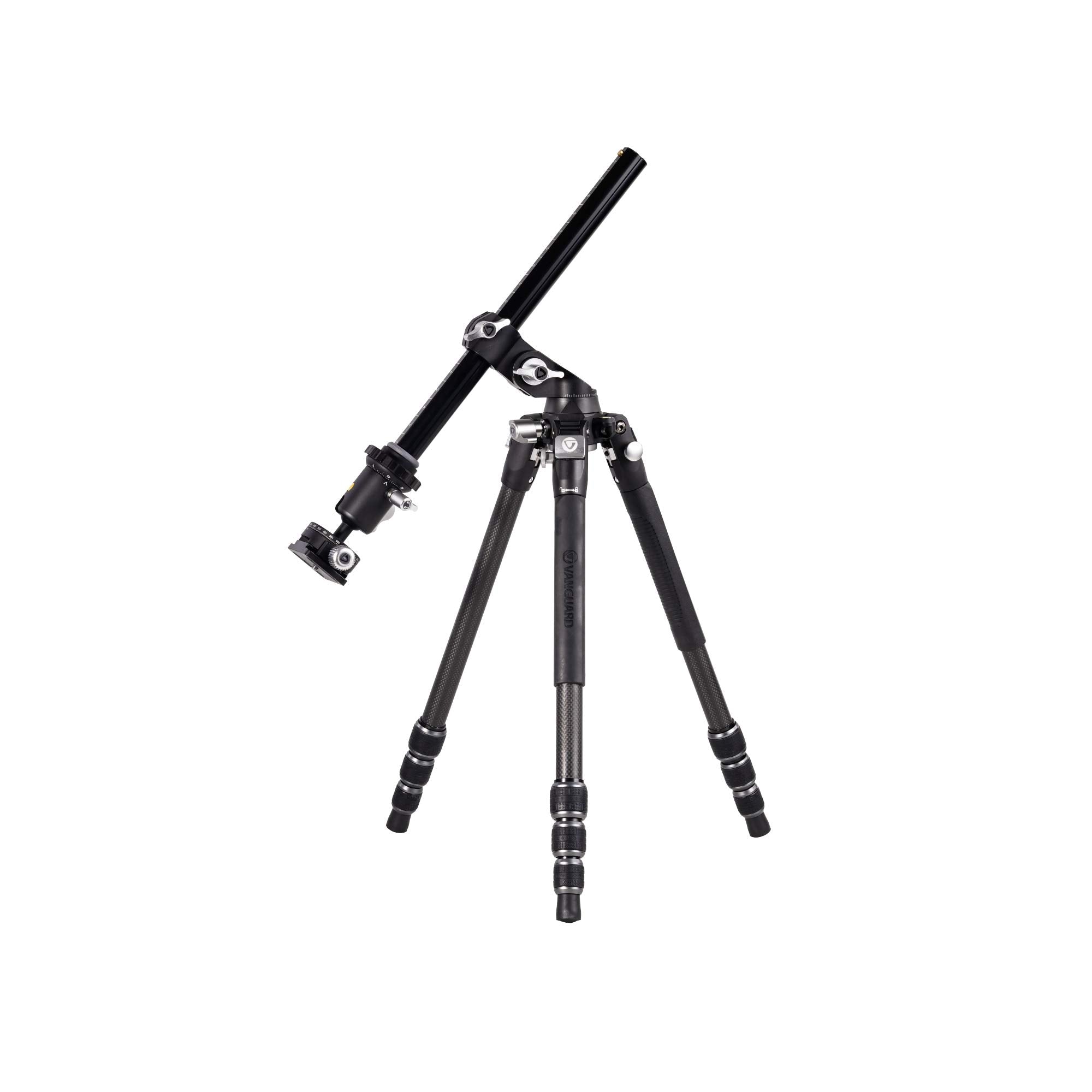 Vanguard Veo3T+264Cb Carbon Fiber Travel Tripod With Ball Head And Multi-Angle Center Column For Overhead Shots