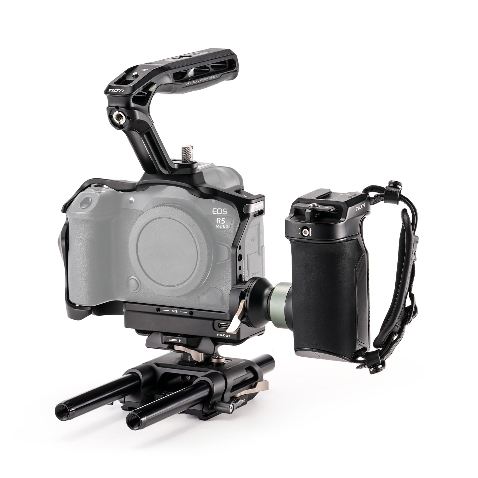 Tilta Camera Cage Advanced Kit With Cooling System Compatible With Canon R5 Mark Ii - Black
