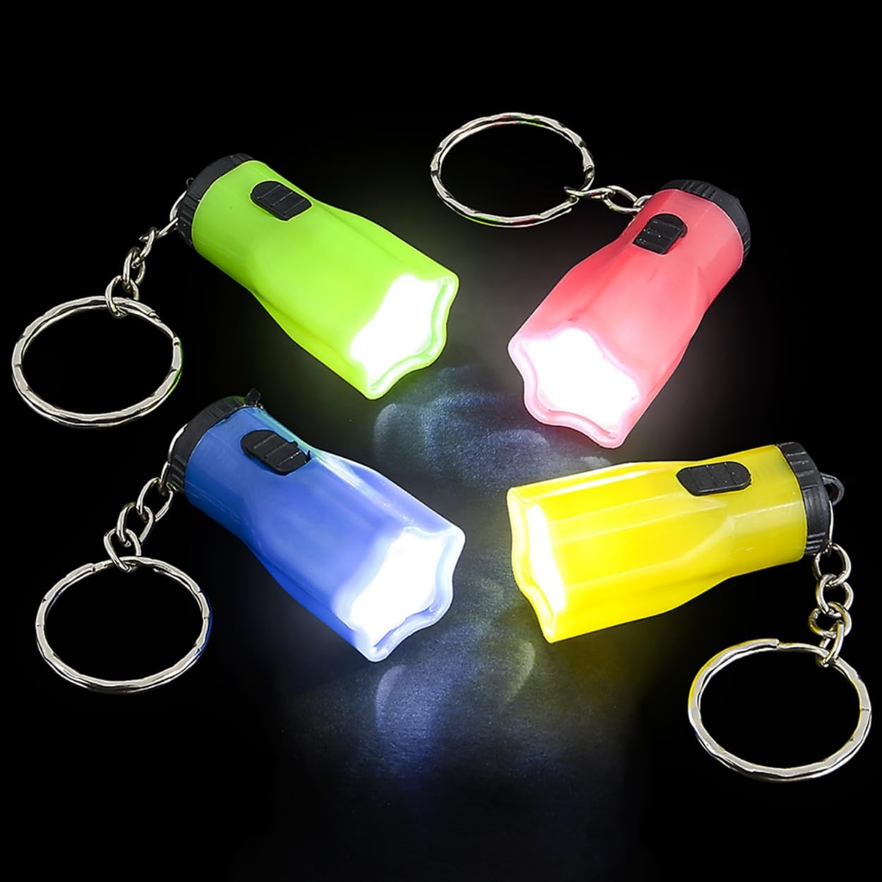 Rhode Island Novelty Star Shaped Flashlight Key Chains, 12 Pieces Per Order