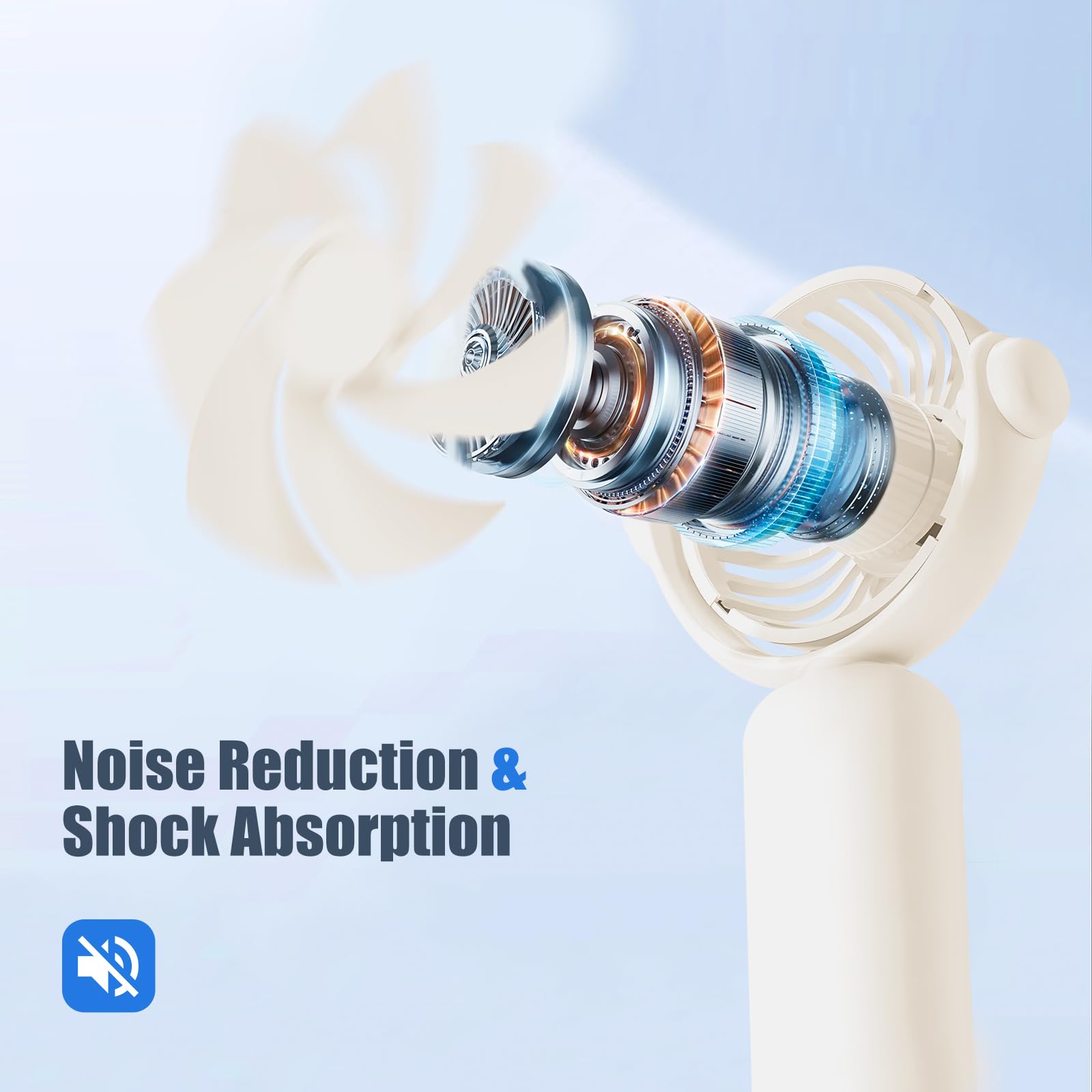 Qearfun Handheld Lanyard Fan, Mini Usb Fan Battery Rechargeable, Pocket Fan Portable With 3 Speeds