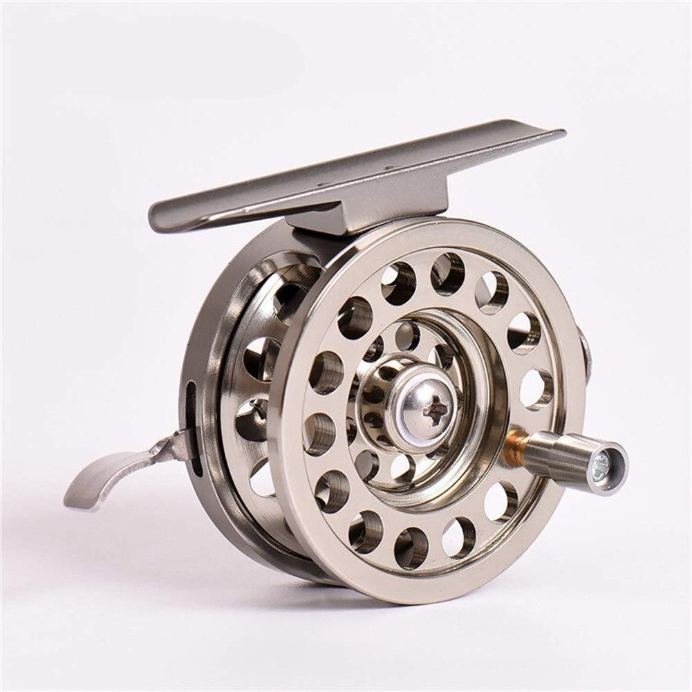 Ashild Fly Fishing Reel,Fly Reel 1:1 Fly Fishing Reels Aluminum Fly Fish Reel 2 Bearing Fishing Reel Ultra-Light Winter Fishing Tackle Ice Reel (Color : 8, Size : Right Hand Bld 50)