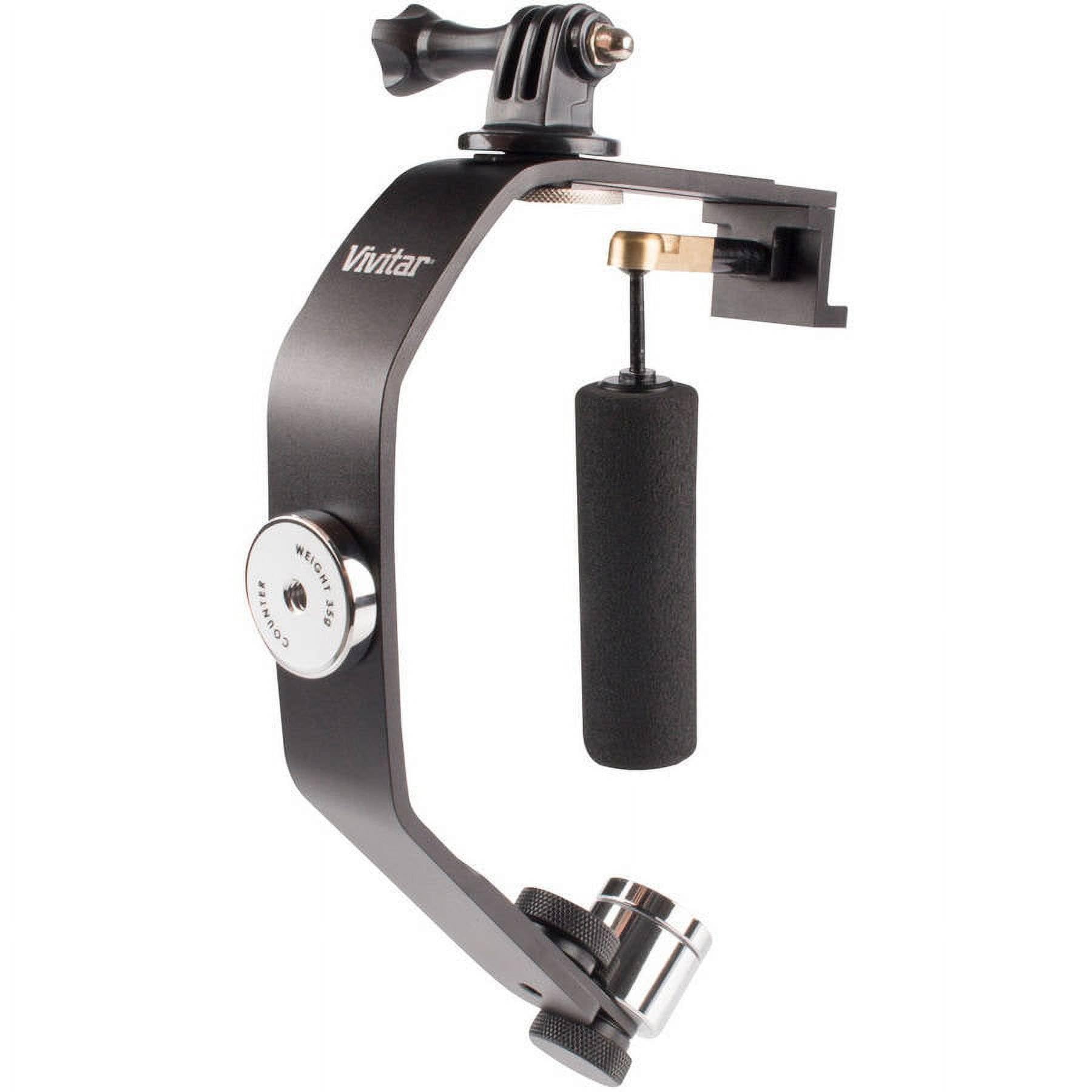Optura Hd Optics Mini Action Cam Stabilizer Black For For Gopro, Smartphones, Cameras & Camcorders With Smartphone Holder & Adapter For Gopro