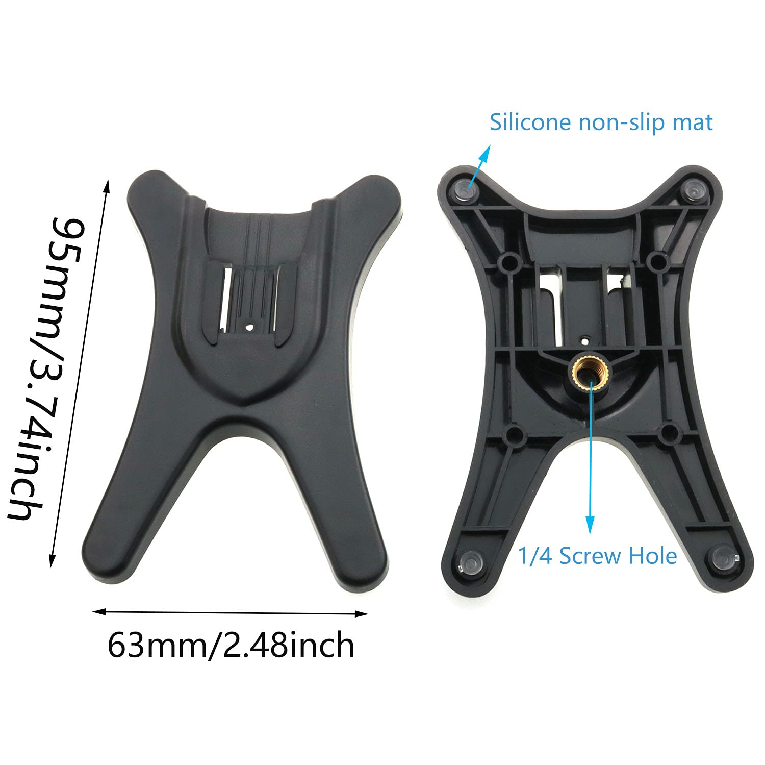 Zczqc Camera Flash Stand 2Pcs Speedlight Hot Shoe Mount Stand Holders For Canon Nikon Sigma Pentax Olympus Panasonic