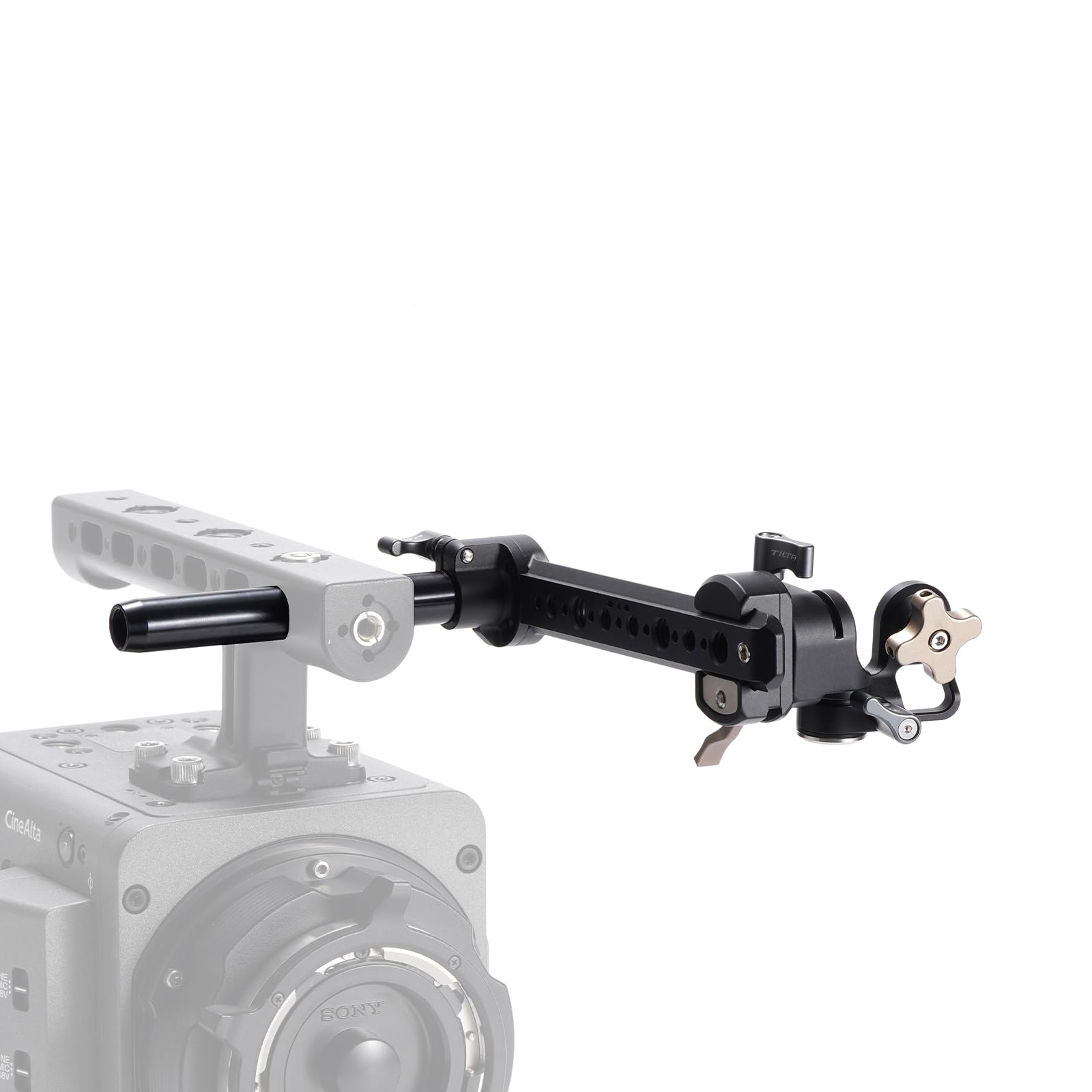 Tilta Rotatable Evf Bracket Compatible With Sony Burano Compatible With The Original Top Handle Works With Evf Adds Minimal Weight Esr-T18-Reb