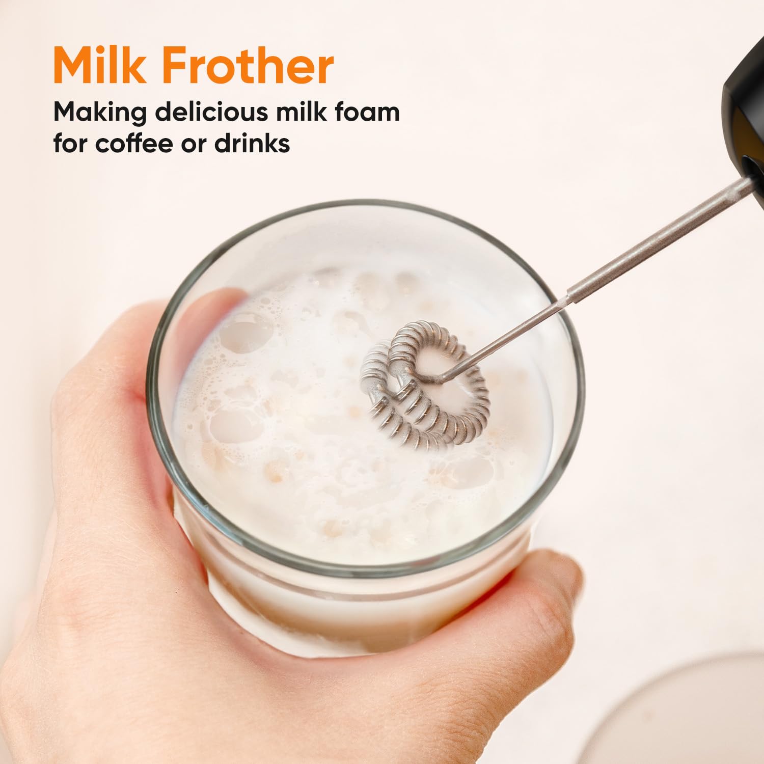 Besroy Immersion Blender Handheld 1100W Corded Hand Blender Trigger Variable Speed 3 In 1 Stick Blender With Whisk, Milk Frother Attachments Emulsion Blender Handheld For Soup, Smoothie, Puree