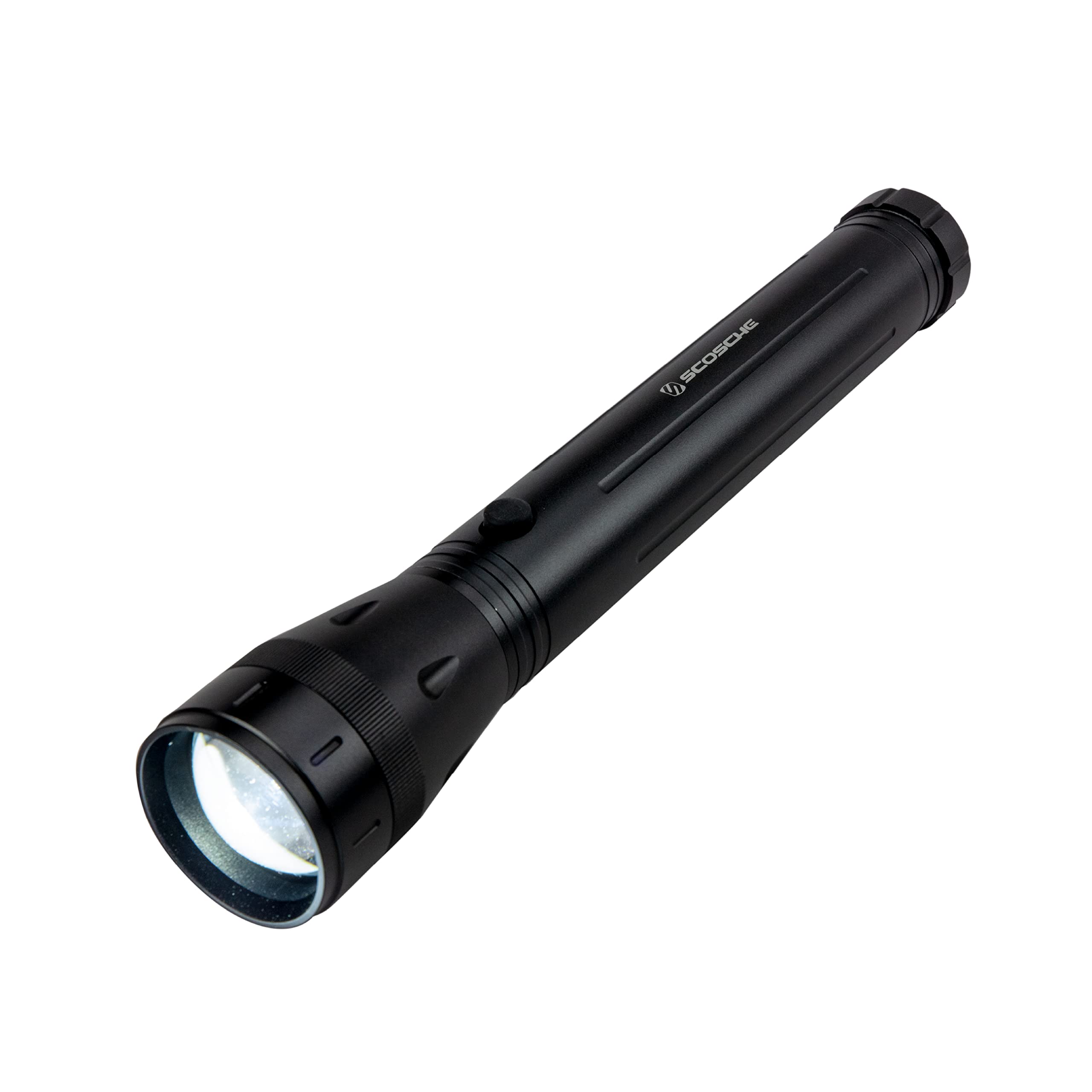 Scosche Scolght3-Rpsp1 Scolight 200 Lumens 12-Inch Rugged Led Water-Resistant Flashlight With Adjustable Beam, Personal Safety Light
