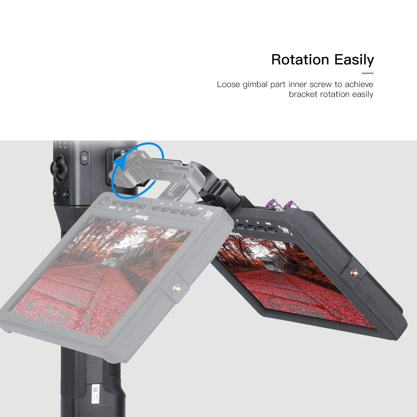 Bortt Stabilizer Bracket Gimbal Stabilizer Rotatable Extension Bracket Holder Support With 1/4 Inch Screw Cold Shoe Mount For Mounting Monitor Microphone Led Light Compatible With S/Sc S/Lab/Crane 3