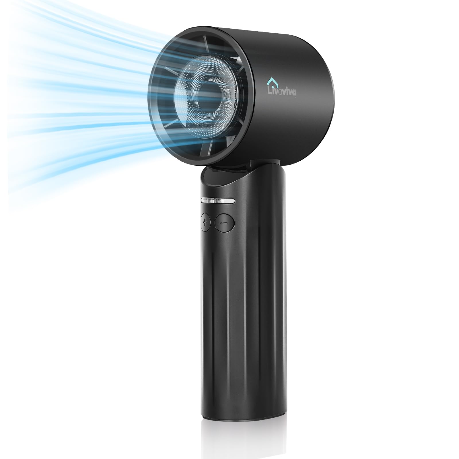 Handheld Fan, Adjustable Blowing Angle, Mini Portable Turbo Fan, Usb Type-C Rechargeable, Infinitely - Koospark