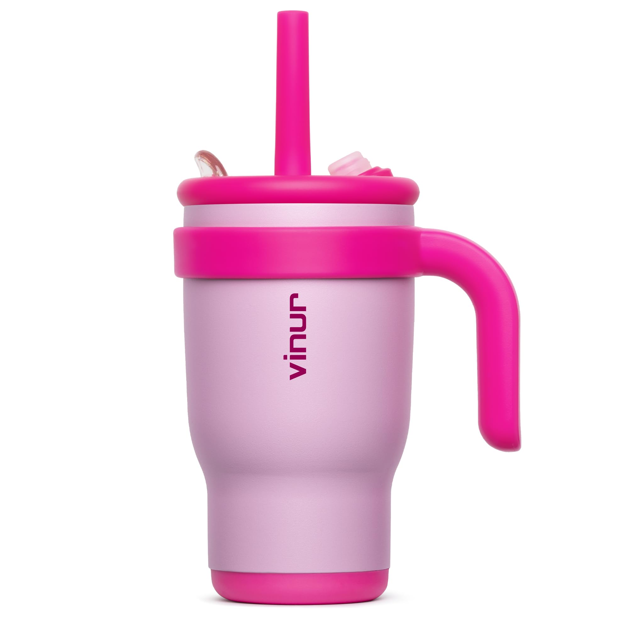 Vinur Kids Tumbler With Handle -14 Oz Stainless Steel Vacuum Insulated Leak Proof Travel Tumbler