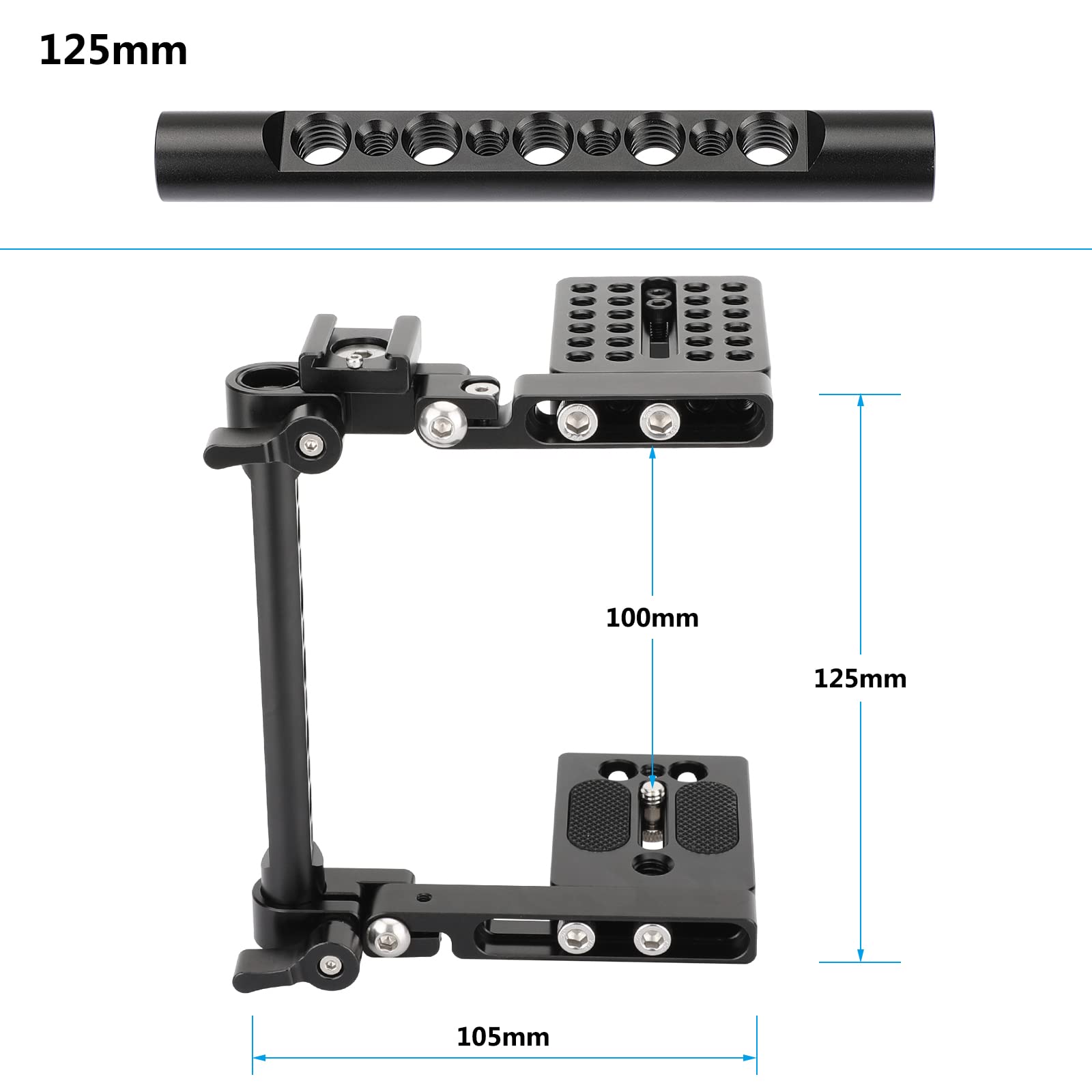 Camvate Foldable C-Frame Camera Cage For Universal Dslr Camera Cage Rig - 3150