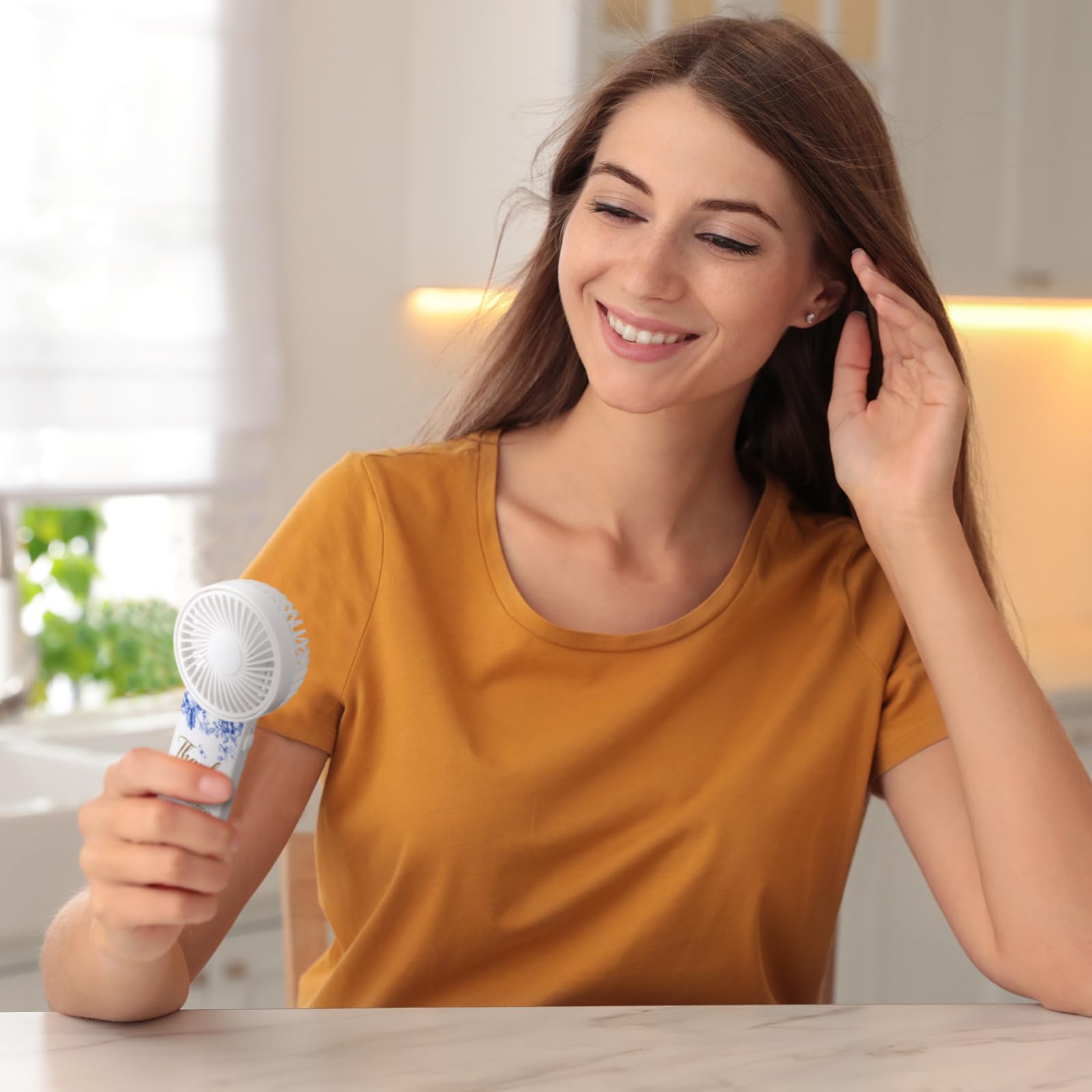 Vihose 50 Pcs Mini Handheld Electric Fans For Wedding Guests Bulk, Personal Portable Hand Fan