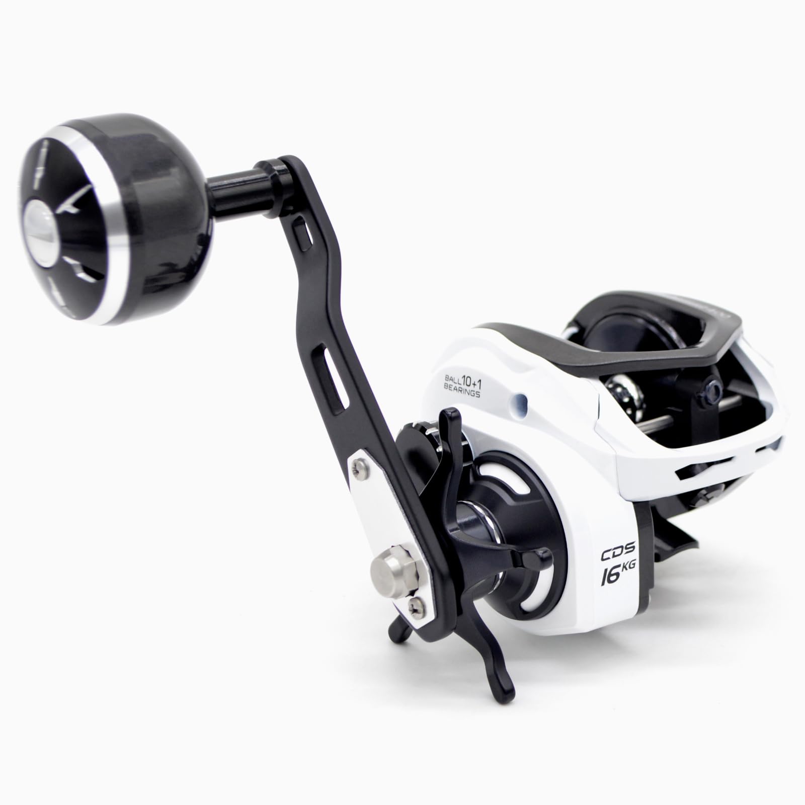 Camekoon Bahamut 400 Baitcaster Reels, Large Capacity For Jigging, 10+1 Stainless Steel Bearings, 35 Lbs Drag, 4.5In Long Power Handle, Carbon Fiber Frame And Side Covers, Baitcasting Fishing Reel