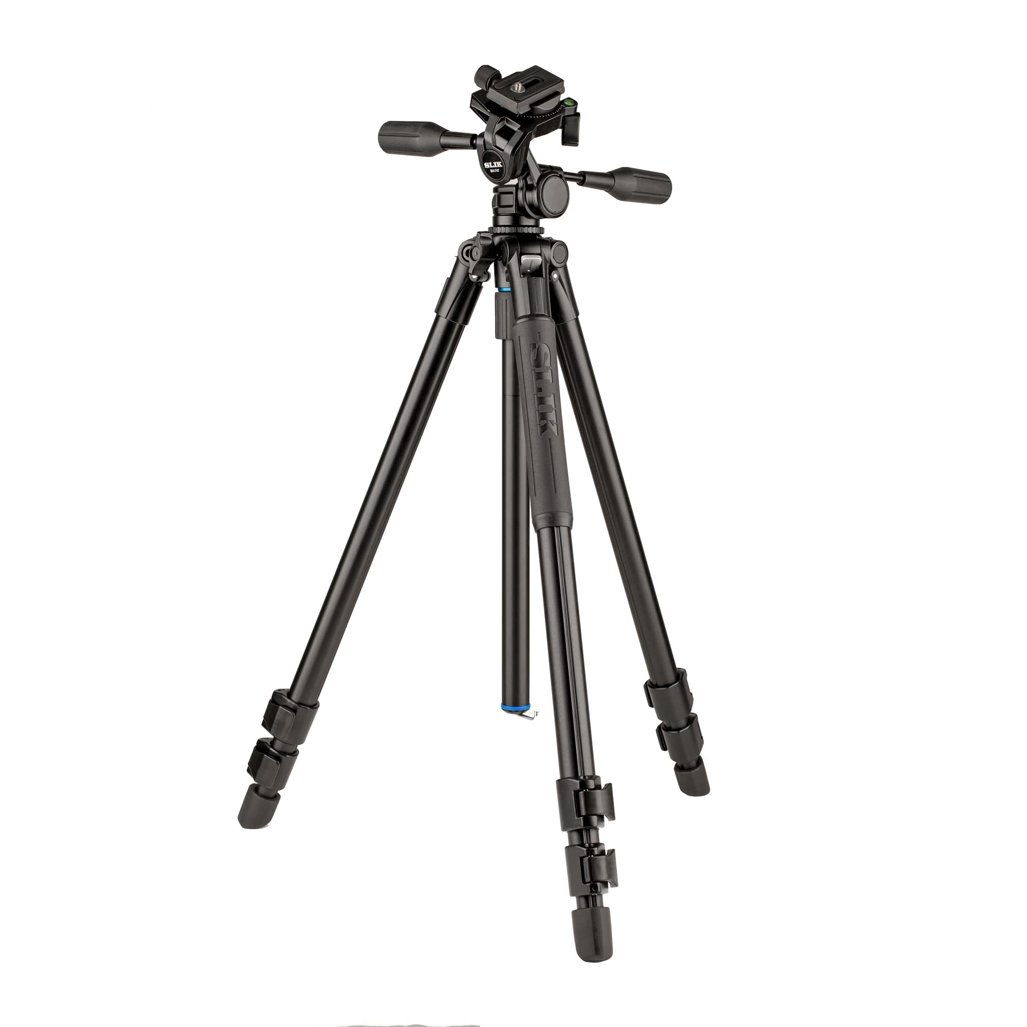 Slik Pro Al-523-3W Aluminum Tripod Kit With Sh-747 3-Way Pan Head, Black (613-375)