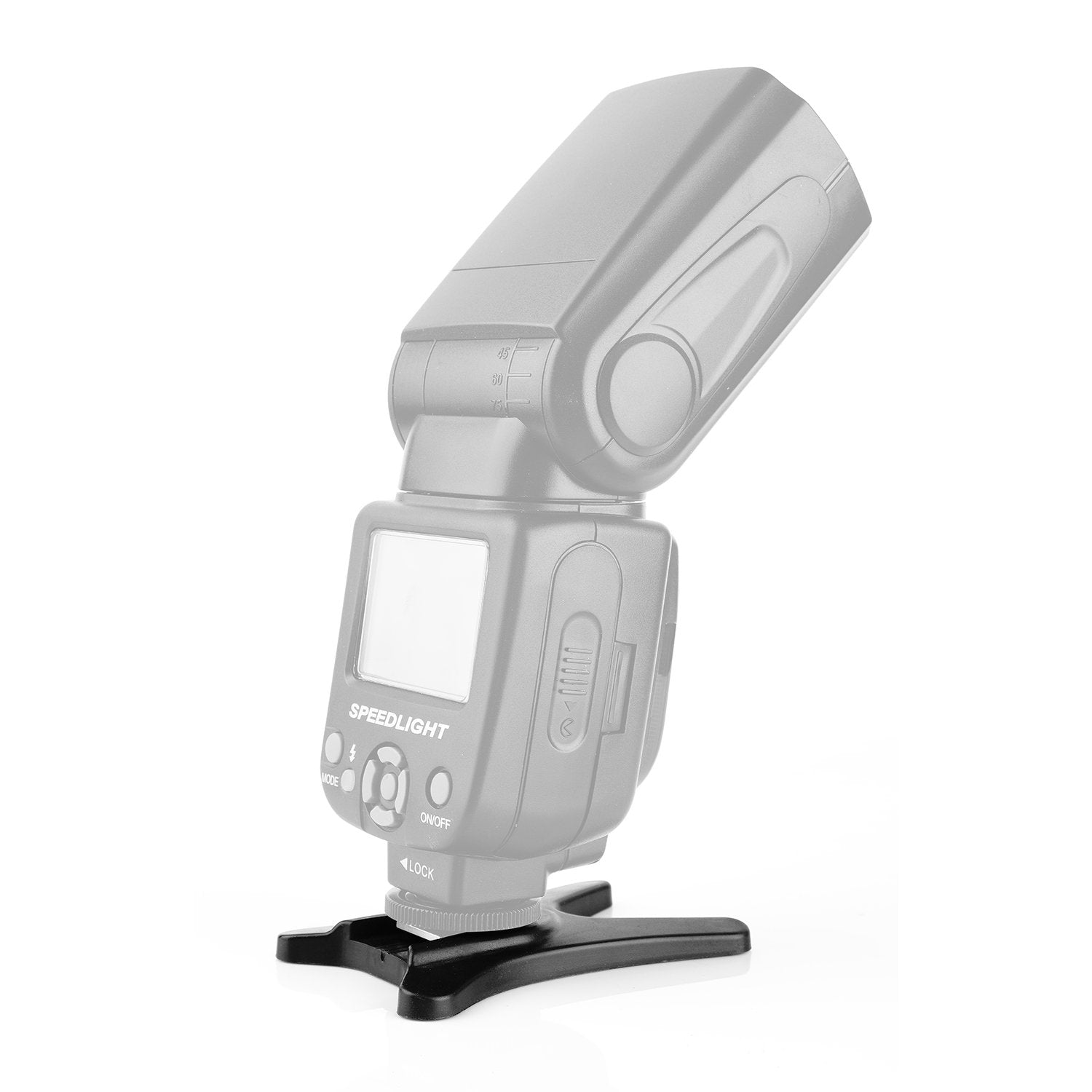 Anwenk Camera Flash Stand Flash Speedlight Hot Shoe Mount Stand With 1/4" Metal Tripod Thread For Flash Speedlight Speedlite, Compatible With Canon Nikon Sigma Olympus Panasonic Pentax 4 Pack