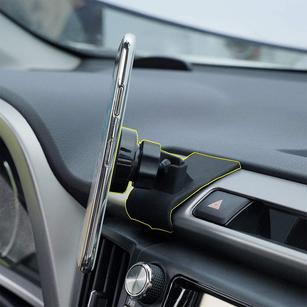 Behave Autos Rav4 Car Phone Holder Fit For Toyota Rav4 2018-2013 Air Vent Phone Mount Adjustable, Car Phone Cradle Fit For Iphone Samsung 4-7 Inches Smartphone