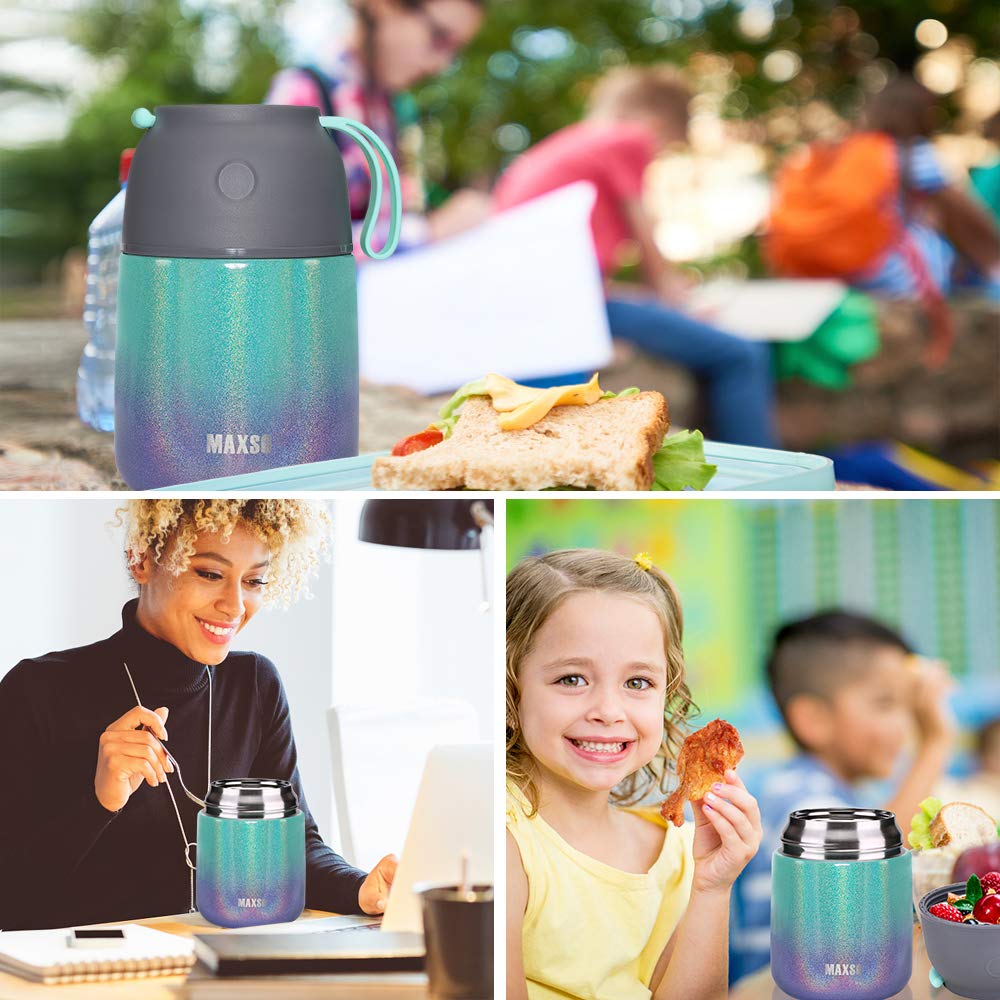 Insulated Thermo Food Jar For Hot & Cold Food For Kids Adult, 17 & 24 Oz Soup