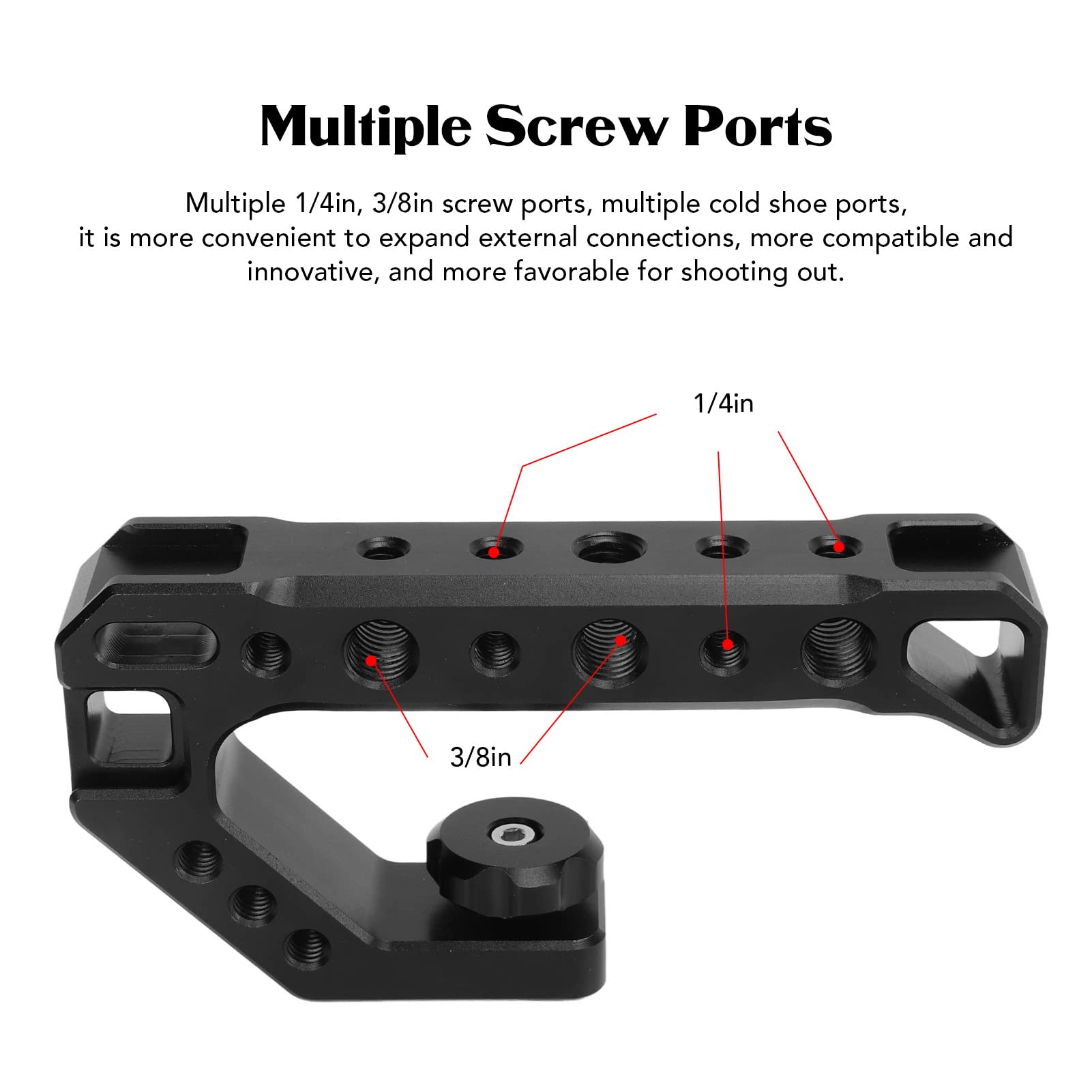 Pilipane Universal Camera Hot Shoe Top Handle Grip , Camera Top Handle , Slr Camera Top Handle Grip Mirrorless Adapter Mount Hand Held Stabilizer , Slr Camera Top Handle Grip Slr Camera Top Handle Mirrorless C