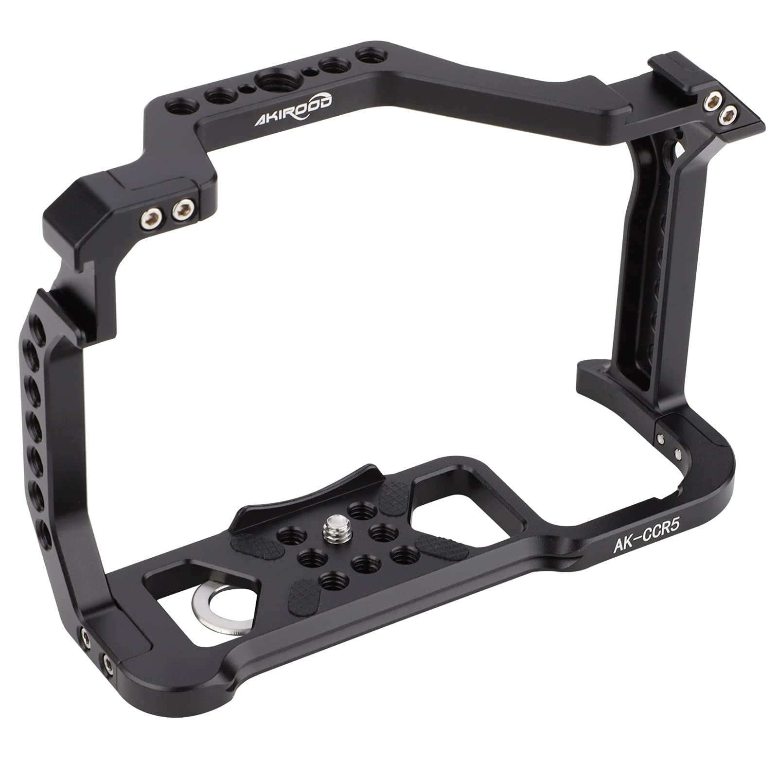 Akirood R5 R6 Cage,Camera Full Cage For Canon Eos R6 R5 Camera Rig Stabilizer With Dual Cold Shoe