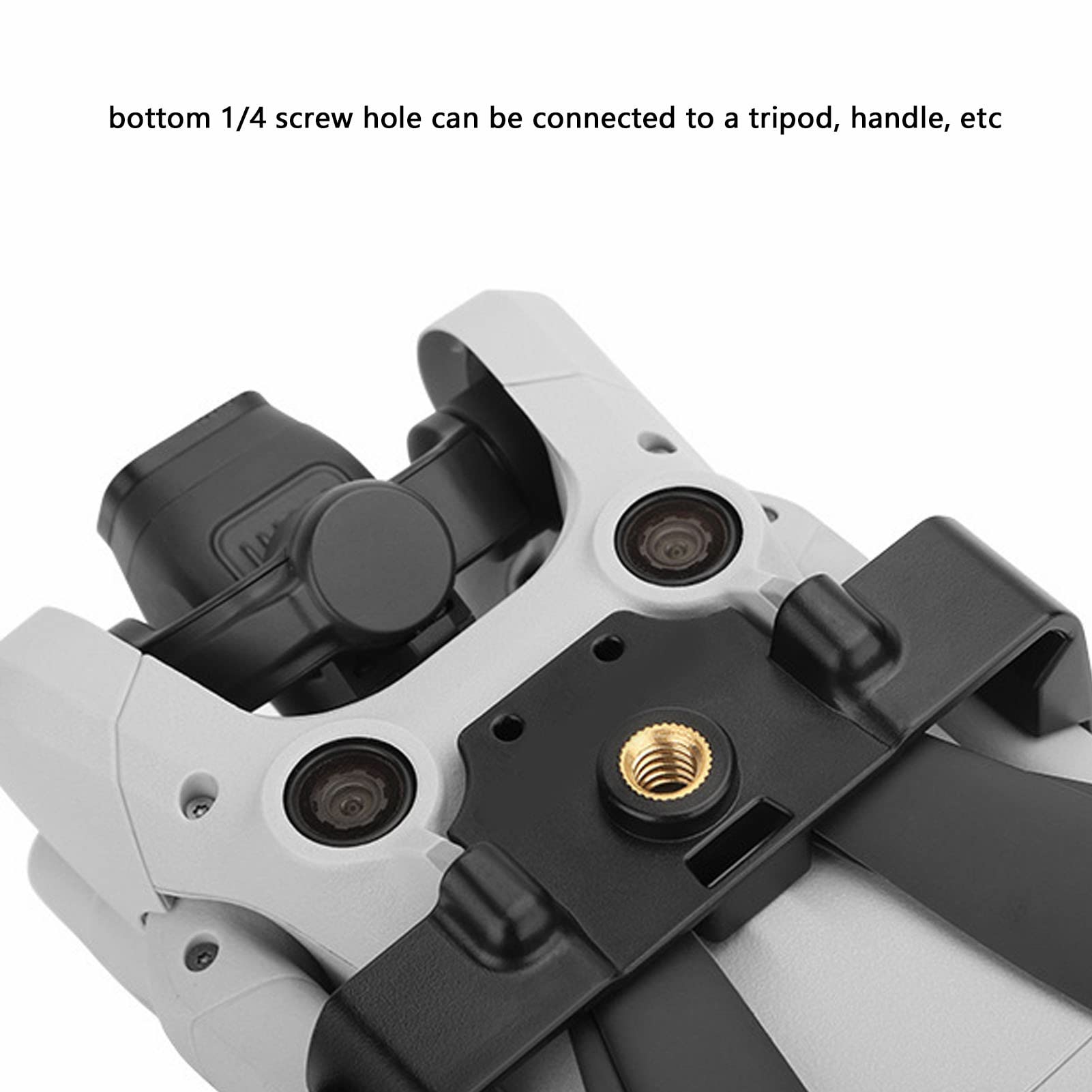 Amonida Drone Handheld Stabilizer Bracket, Drone Holder Mount Grip Stable Multi Angle Adjustable 1/4 Screw Mount For Dji Mini 3 Pro Rcn1