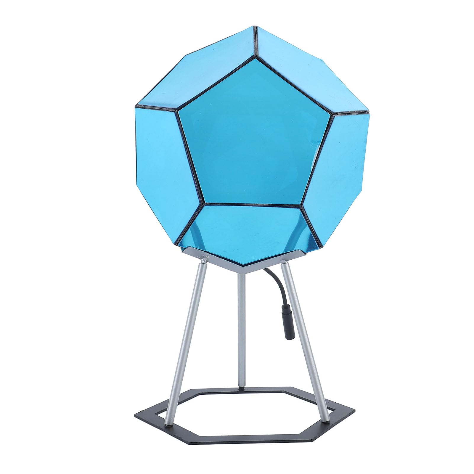 Luqeeg Dodecahedron Gaming Light, Rgbw Led 7 Colors 3D Night Lamp Dodecahedron Night Light Bedside Table Lamp Lamp With Stand & Remote Control For Adult Party