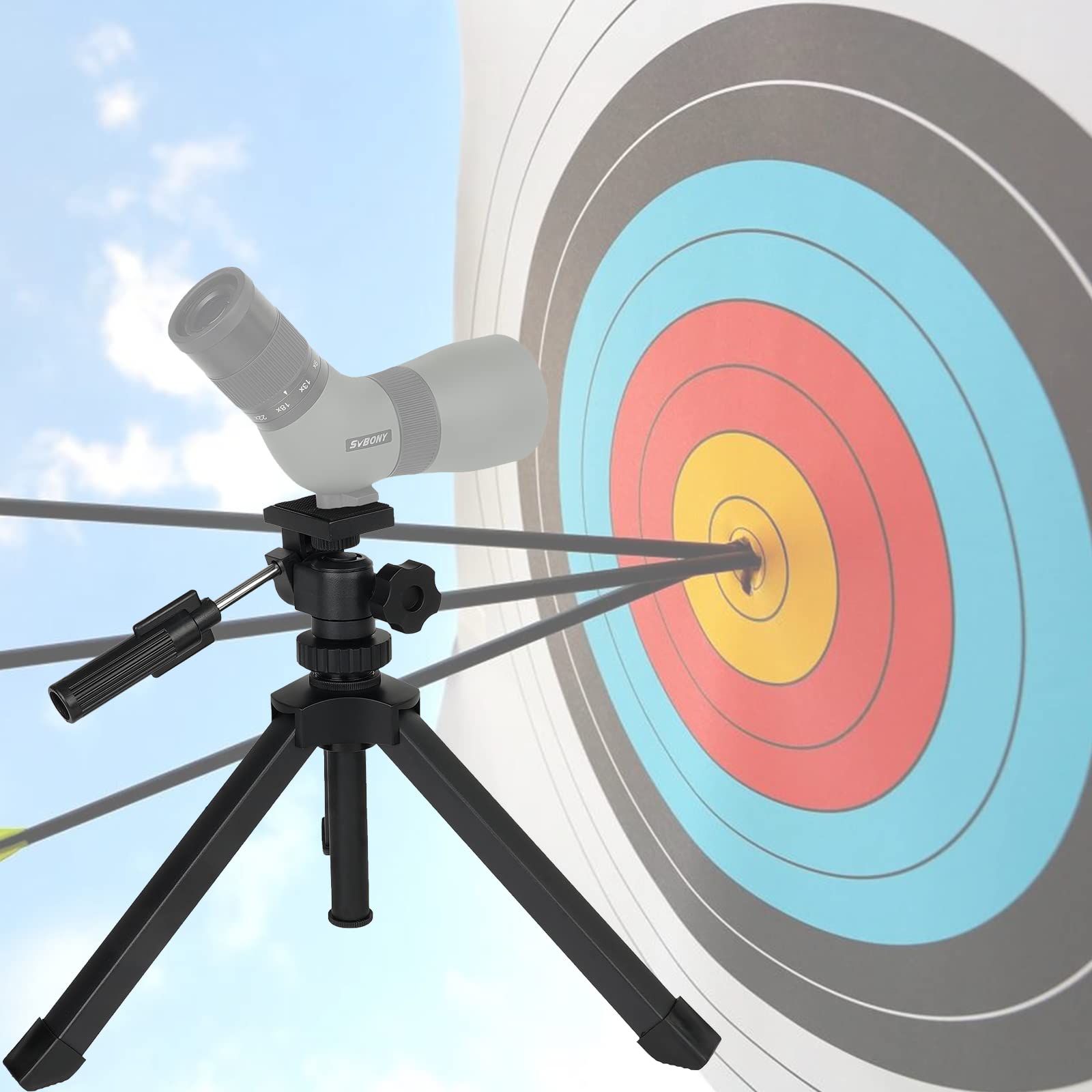 Svbony Sv146 Tabletop Tripod - Adjustable Portable Tripod For Spotting Scope, Binoculars, Monoculars, Dslr Cameras