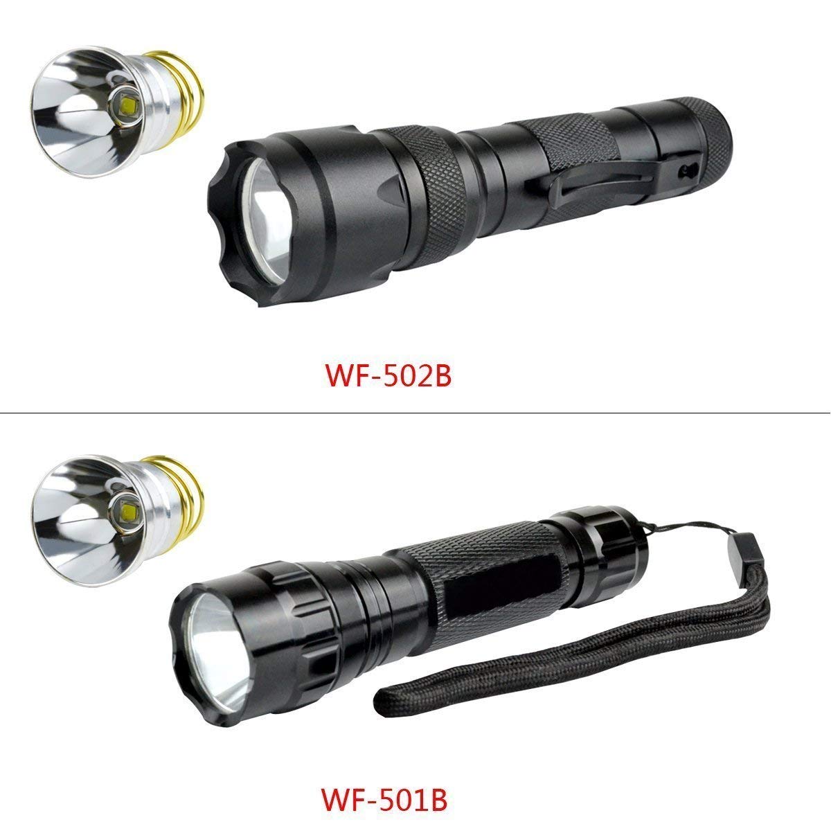 Bestsun 2 Pack Ultra Bright L2 Led Bulb Single Mode 1200Lumens Drop-In P60 Design Module Flashlight Repair Replacement Bulb For Surefire Hugsby C2 G2 Z2 6P 9P G3 S3 D2 Ultrafire 501B 502B