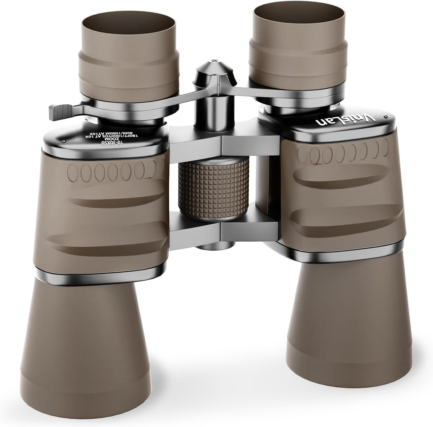 Vnislan 10-30X50 Hd Zoom Binoculars For Adults With High-Powered & Image Stabilization - Waterproof, Clear Low-Light Vision Binos For Bird Watching, Hunting, Travel, Cruise Ship Use